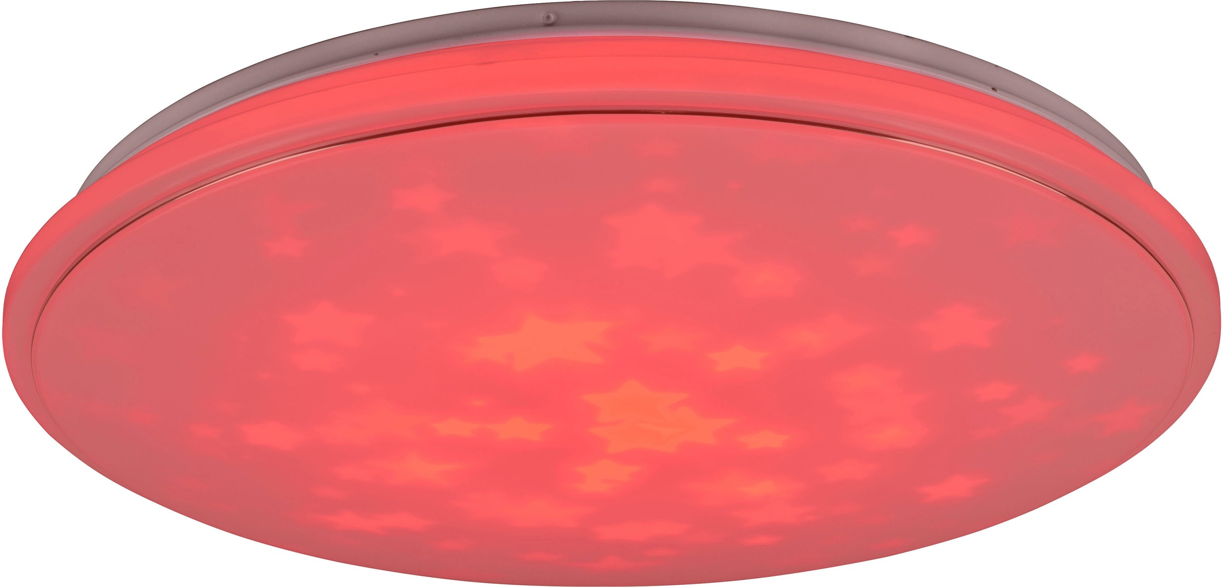 TRIO Leuchten LED Deckenleuchte »TILION«, flammig-flammig, Motiv-Effekte, wechselbare 1 RGB-Farbwechsel, | Fernbedienung, dimmbar BAUR