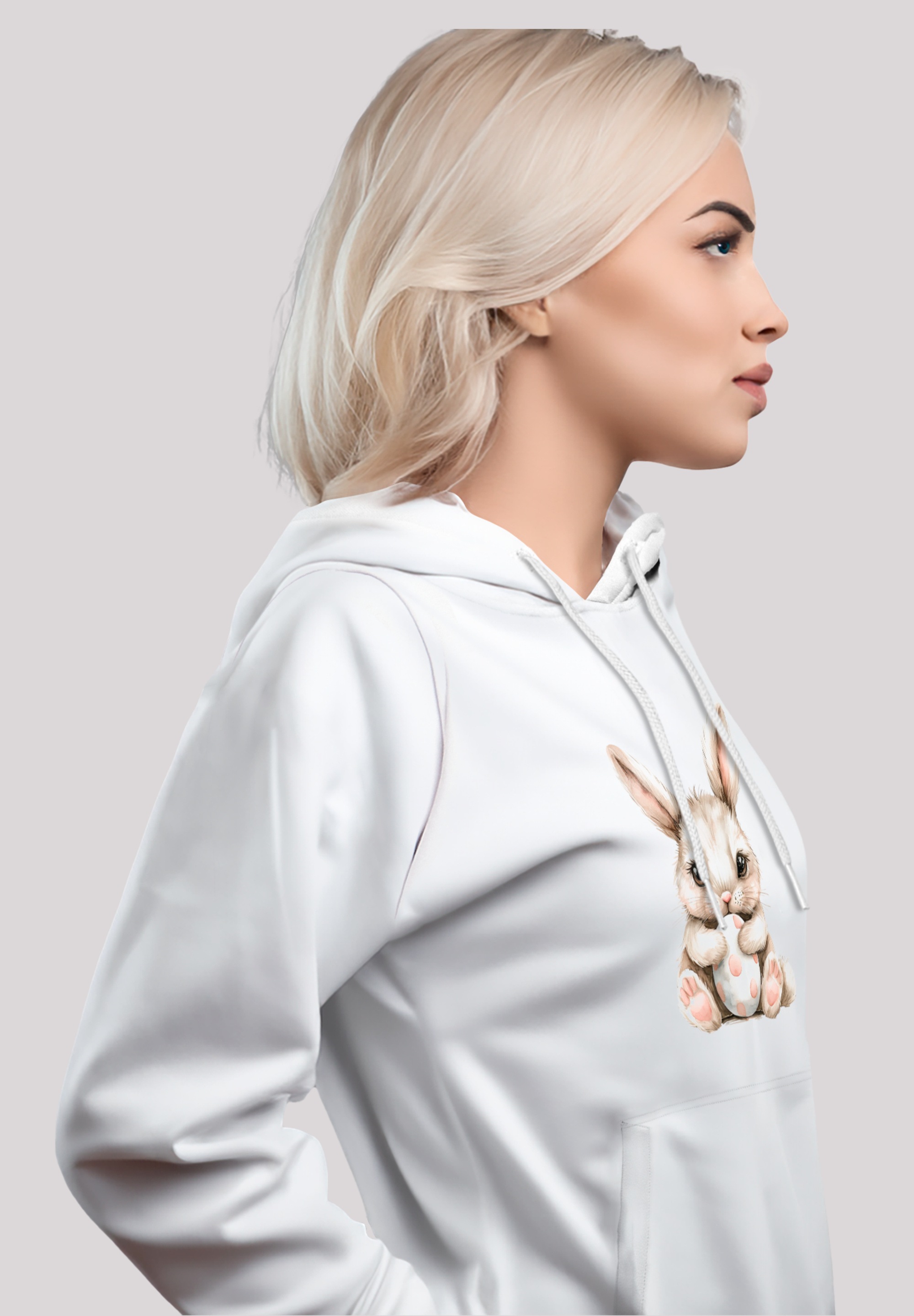 F4NT4STIC Kapuzenpullover »Niedlicher Osterhase mit Ei«, Premium Qualität