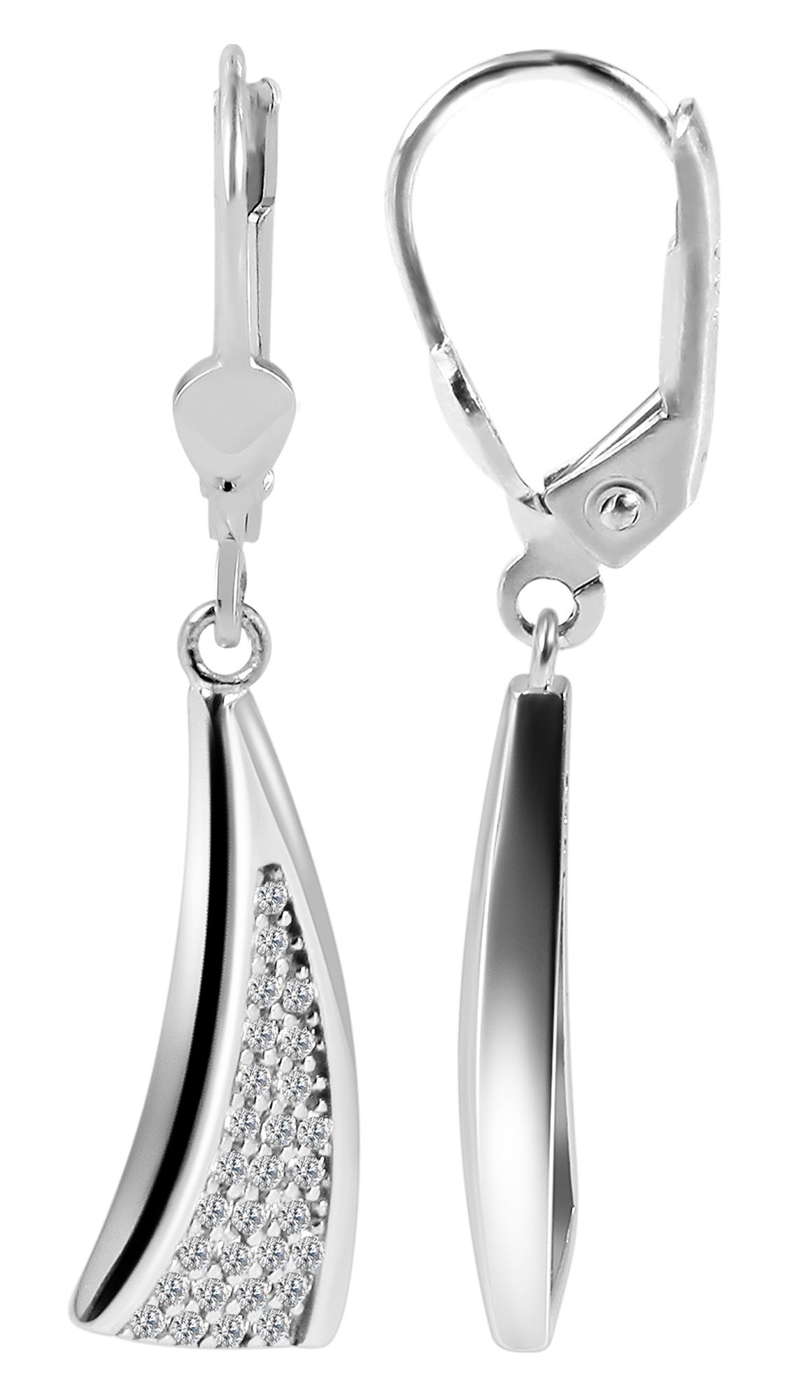 Adelia´s Paar Ohrhänger "Damen Ohrringe – Ohrhänger aus 925 Silber mit Zirk günstig online kaufen