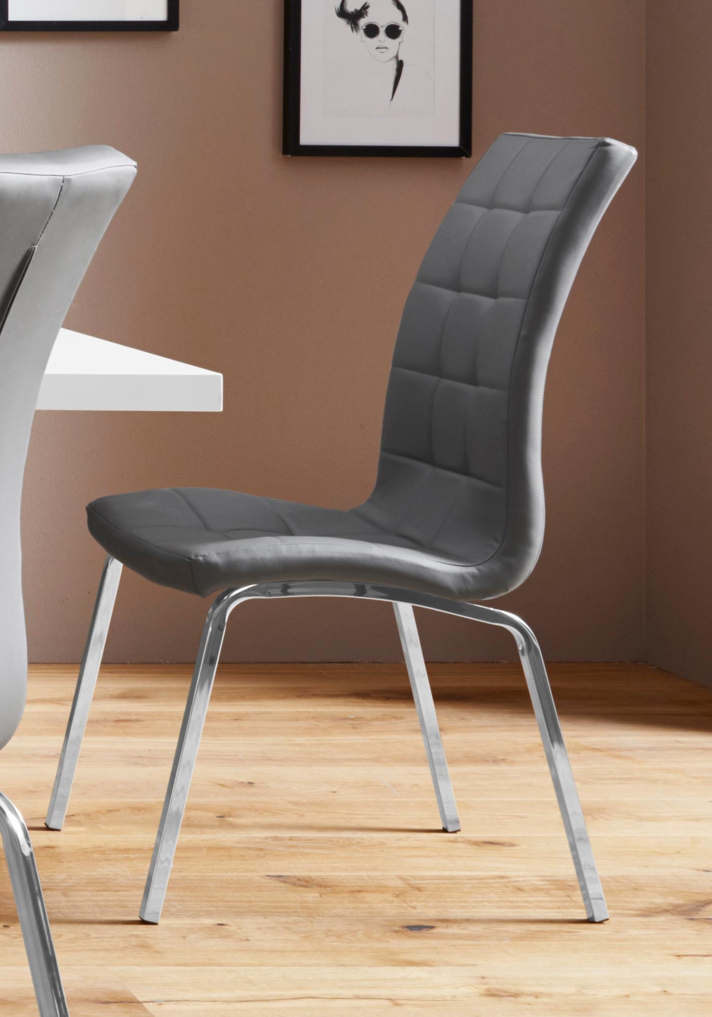 INOSIGN 4-Fußstuhl "Lila" (Set) 2 Stk.(2 Stück) Bezug in Kunstleder, verchr günstig online kaufen