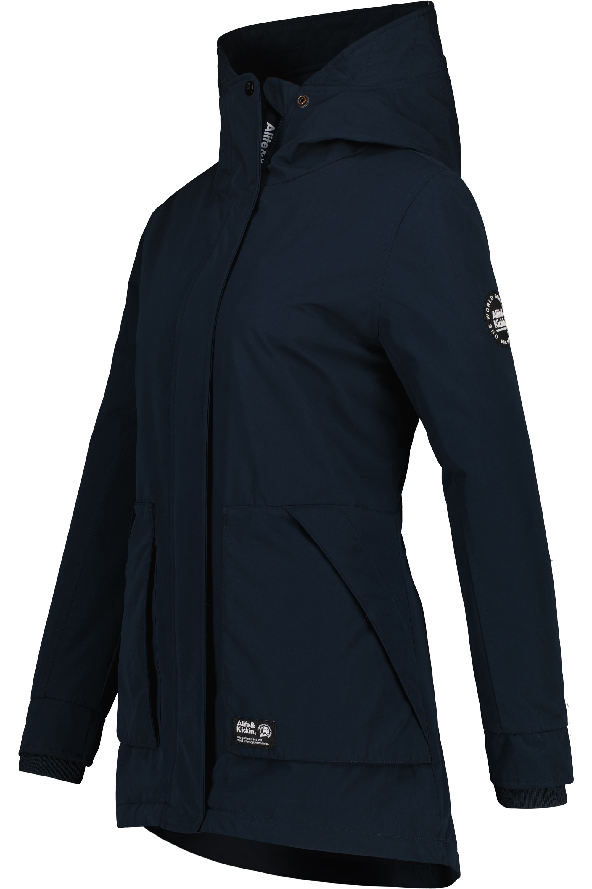 Alife & Kickin Winterjacke »Damen FloraAK A«, mit Kapuze, Gefütterte Winterjacke mit kuscheligem Innenfell und großer Kapuze