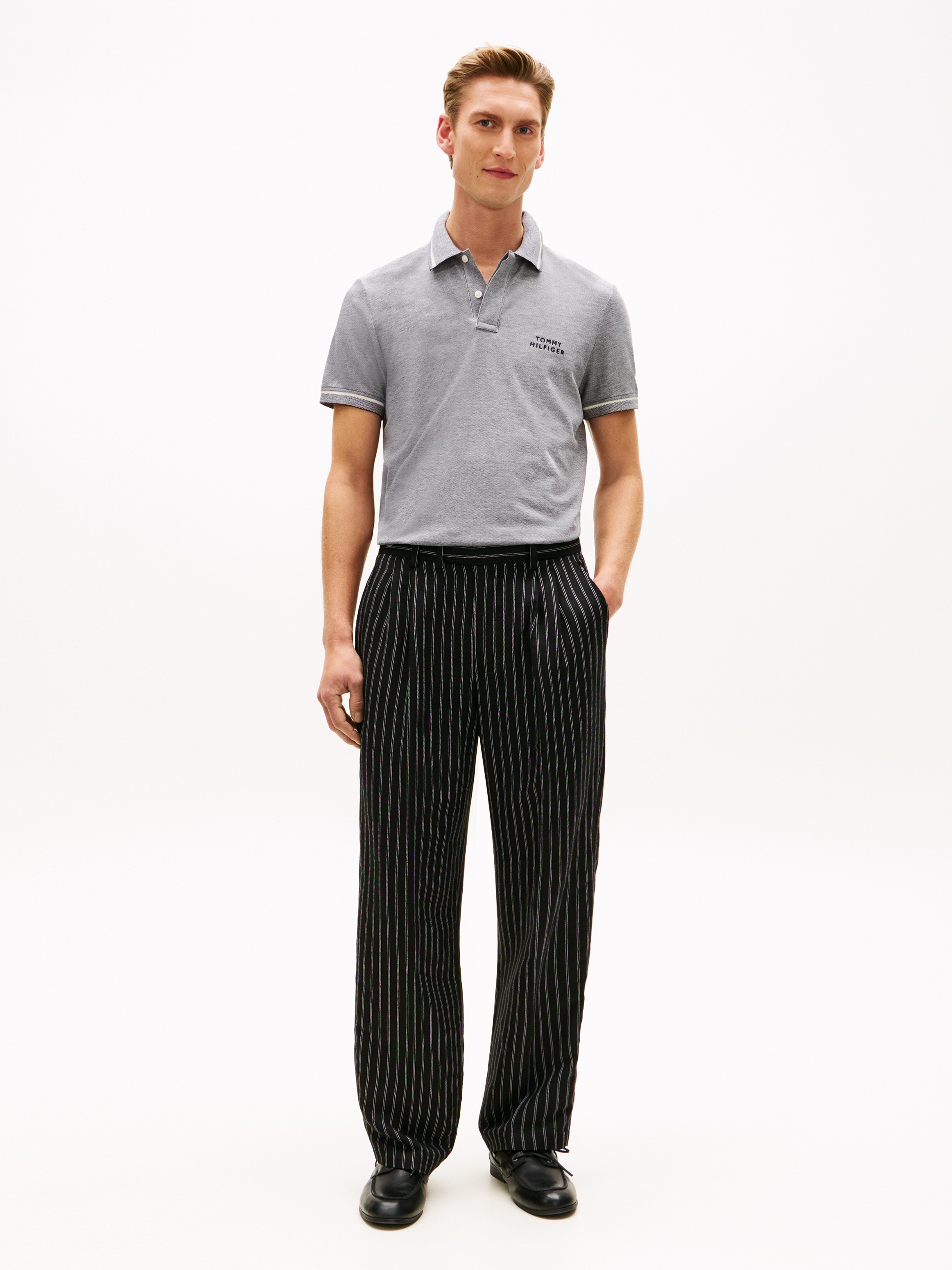 Thumbnail - Tommy Hilfiger Poloshirt "OXFORD TWO TONE REGULAR PLACKET" Regular fit mit Polokragen