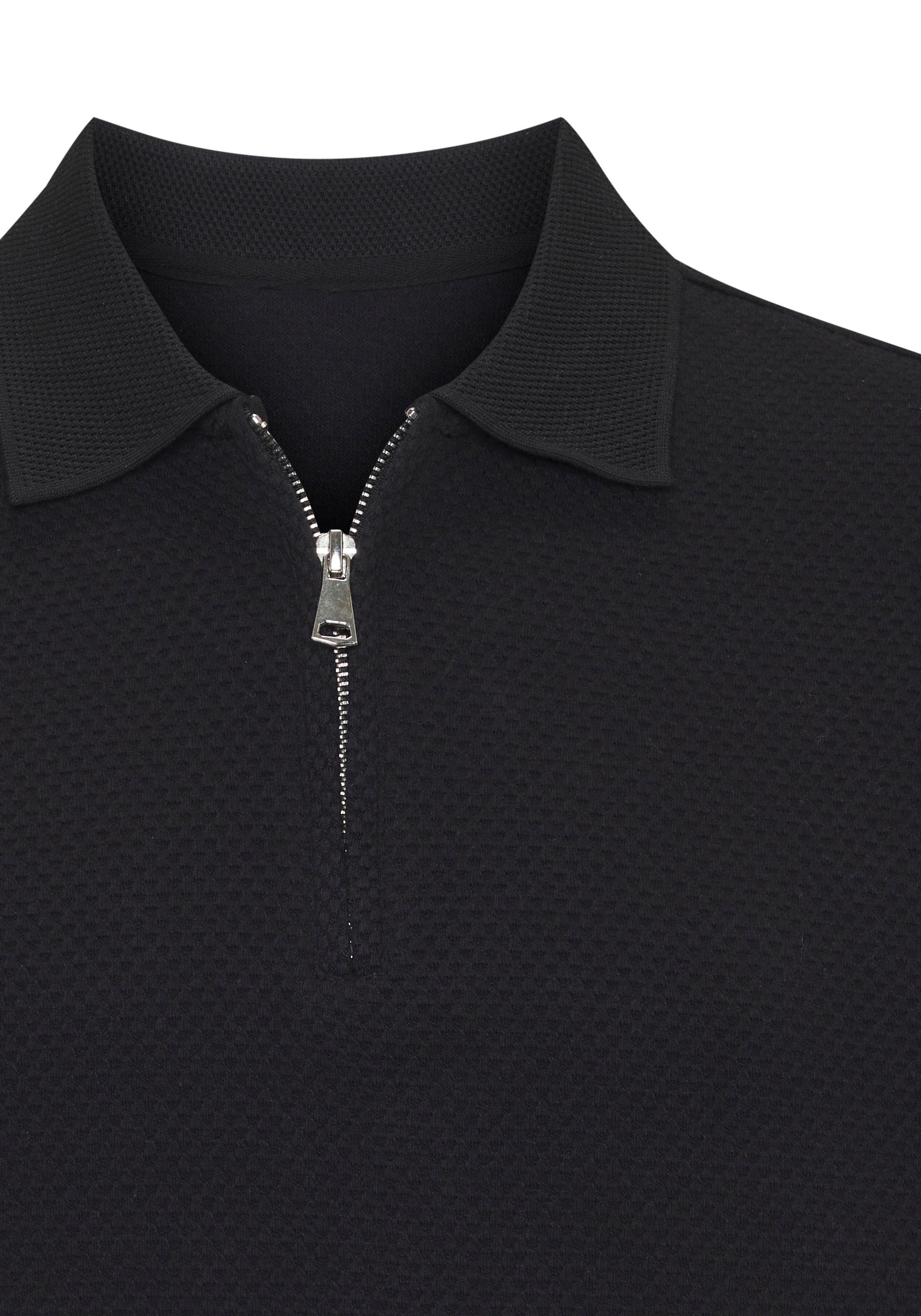 John Devin Poloshirt "Kurzarmshirt aus Struktur-Qualität" mit modischem Kra günstig online kaufen