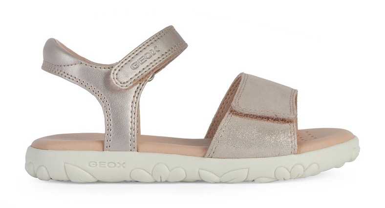 Geox Sandale »J SANDAL HAITI GIRL«, Sommerschuh, Klettschuh, Sandalette, mit breitem Klettverschluss