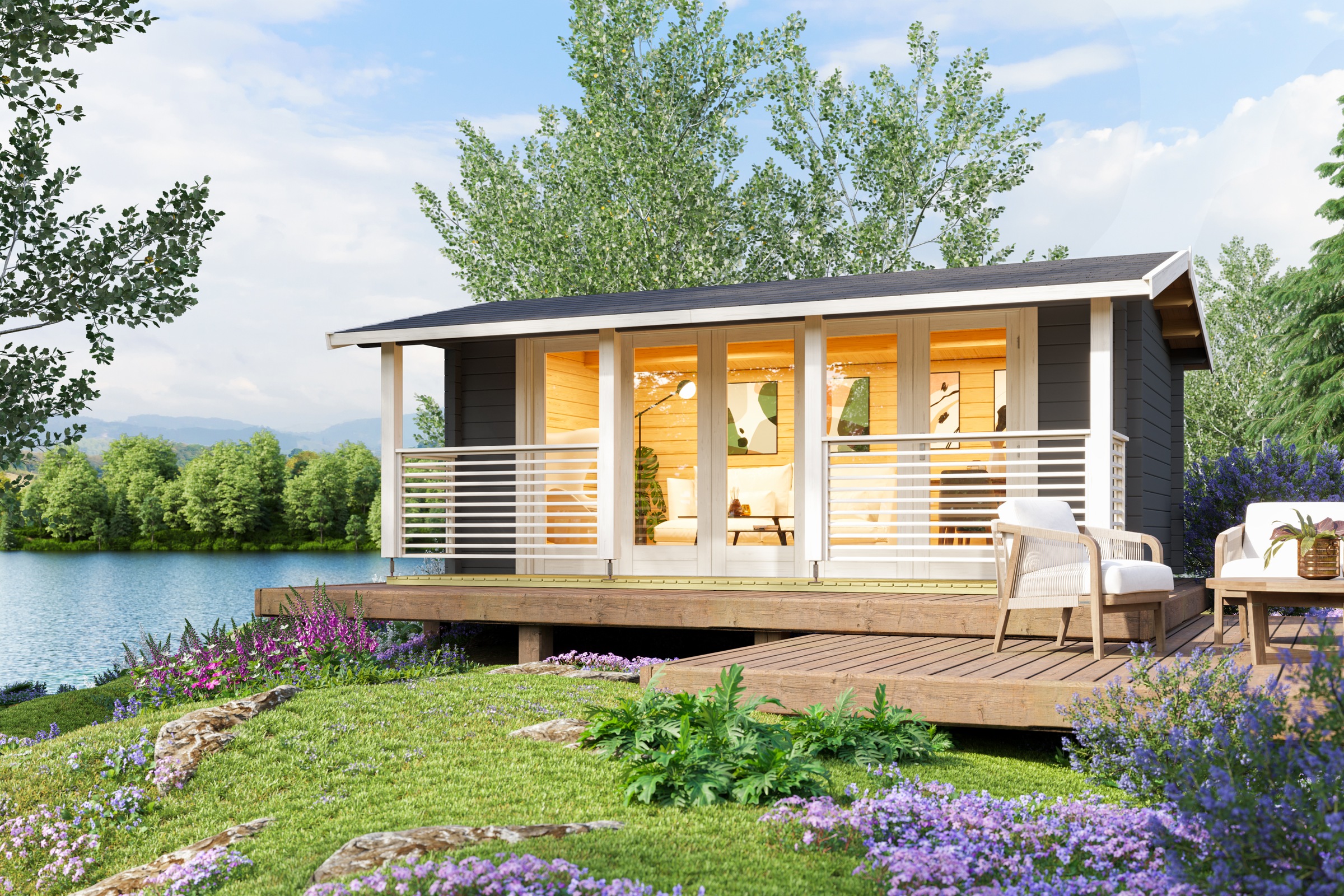Nordic Holz Gartenhaus "LYNDHURST" günstig online kaufen