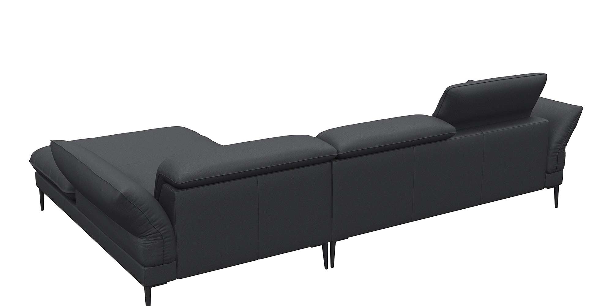 FLEXLUX Ecksofa »Salino, Funktionssofa mit Recamiere, Relaxsofa, Ecksofa«, Sofa mit Arm- und Kopfteil-Verstellungen, Kaltschaum & Stahl-Wellen