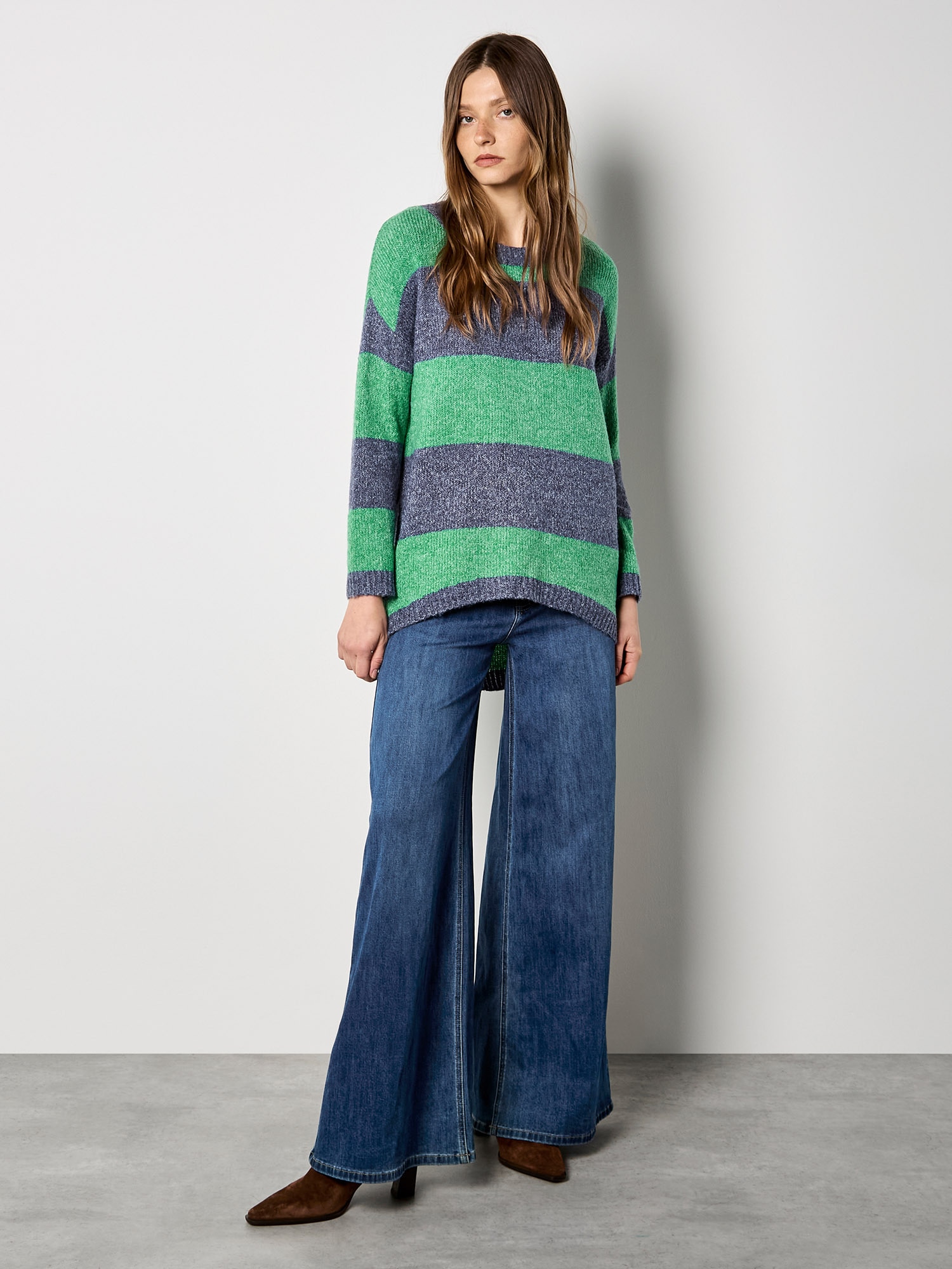 Apricot Streifenpullover »Oversized Pullover« mit Blockstreifen