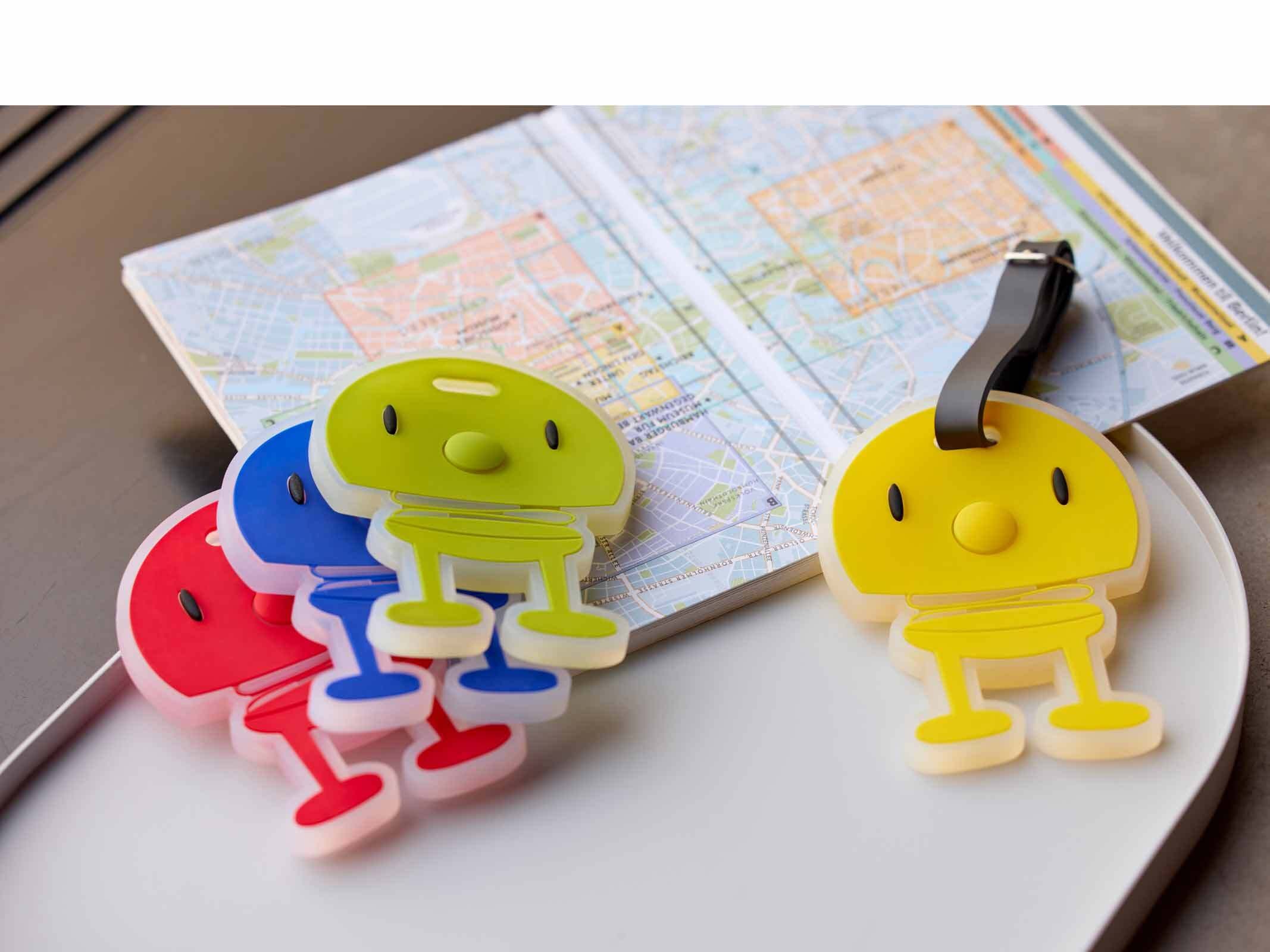 HOPTIMIST Taschenanhänger »Taschenanhänger Bag tag 10,5 x 8 cm grün«