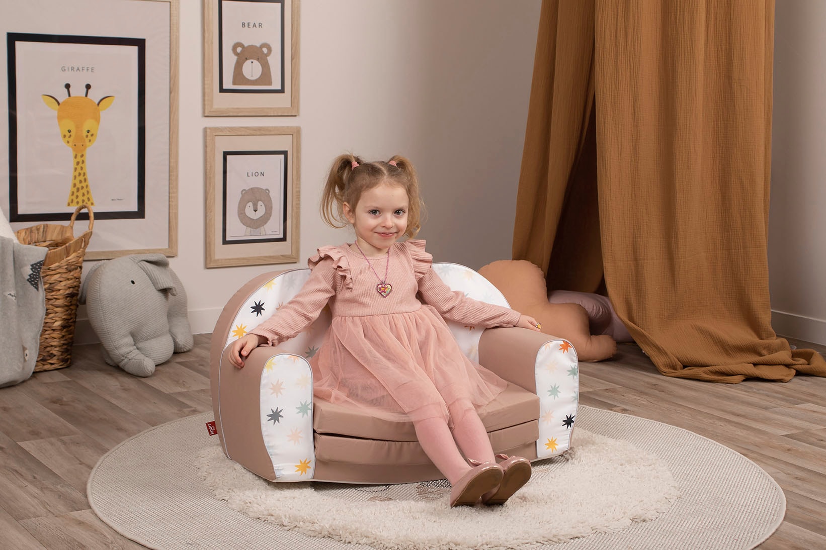 Knorrtoys® Sofa »Pastell Stars«, für Kinder; Made in Europe