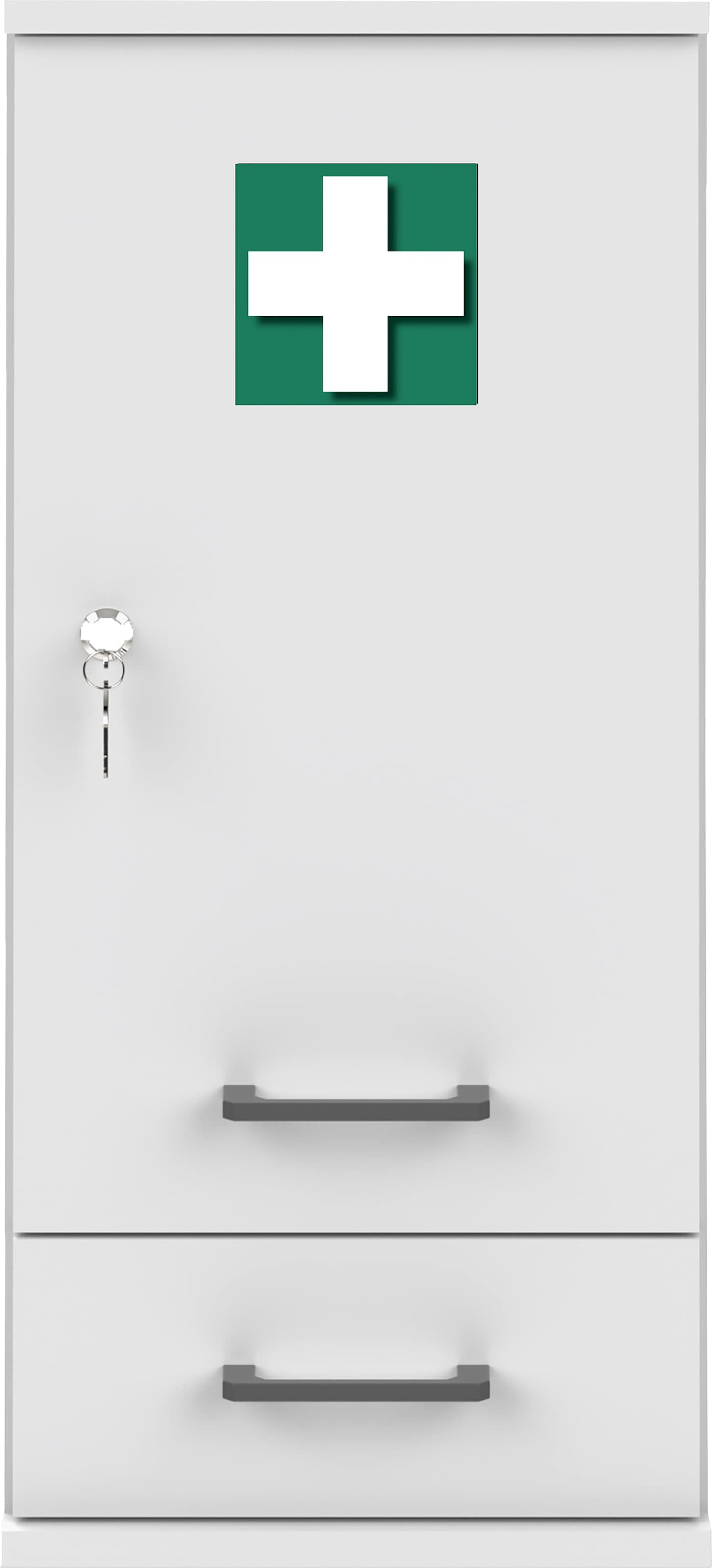 Schildmeyer Medizinschrank »Galeno, mit 3 verschiedenen Aufklebern, Breite 30 cm, Made in Germany« 1 Stk. tlg. Auswahl aus 3 verschiedenen Aufklebern zum Anbringen, Made in Germany