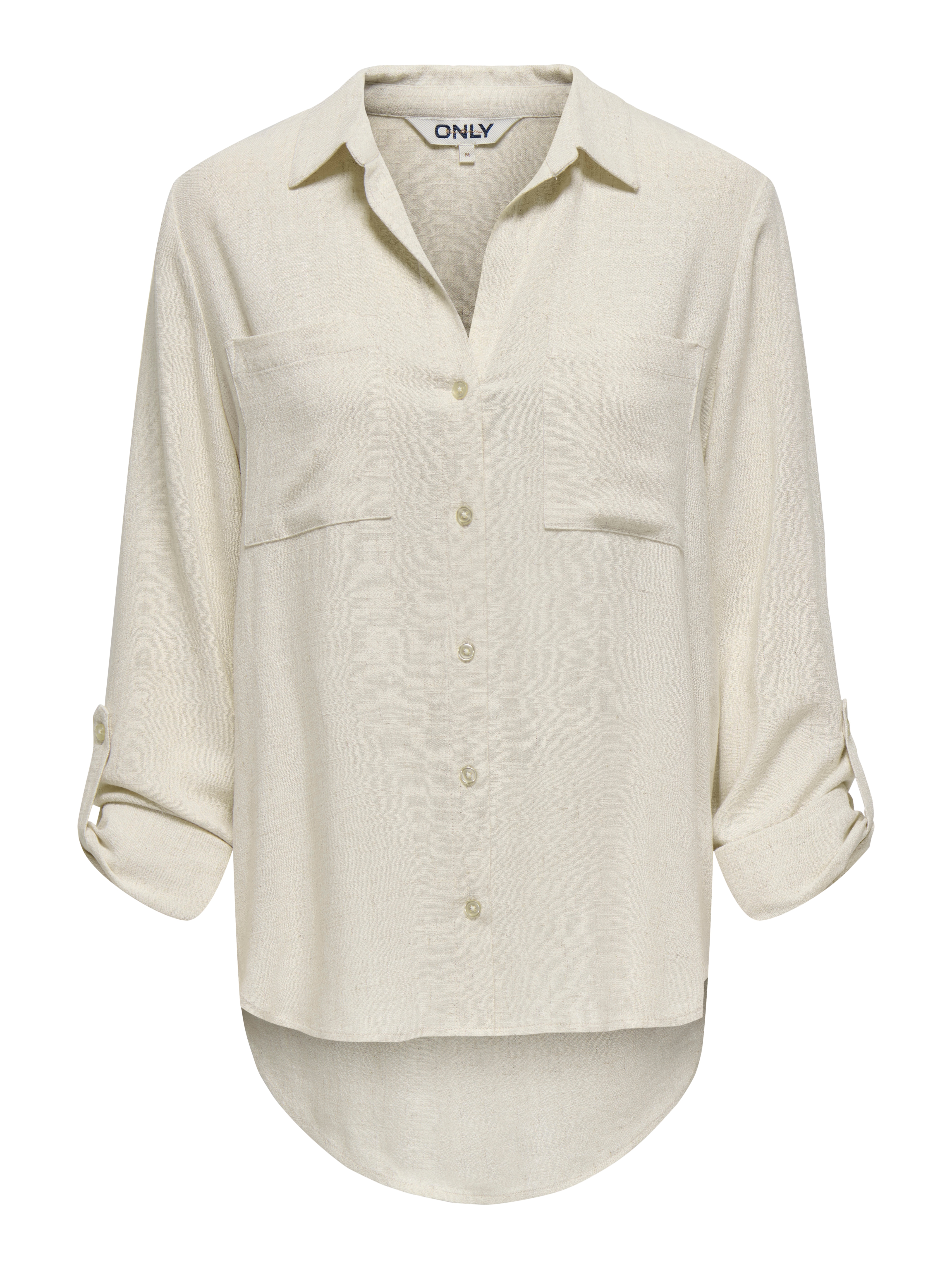 Only Carmakoma Hemdbluse "Carsiesta Yasmin Ls Li Bl Shirt Pnt Noos" Viskosemischung, Regular Fit