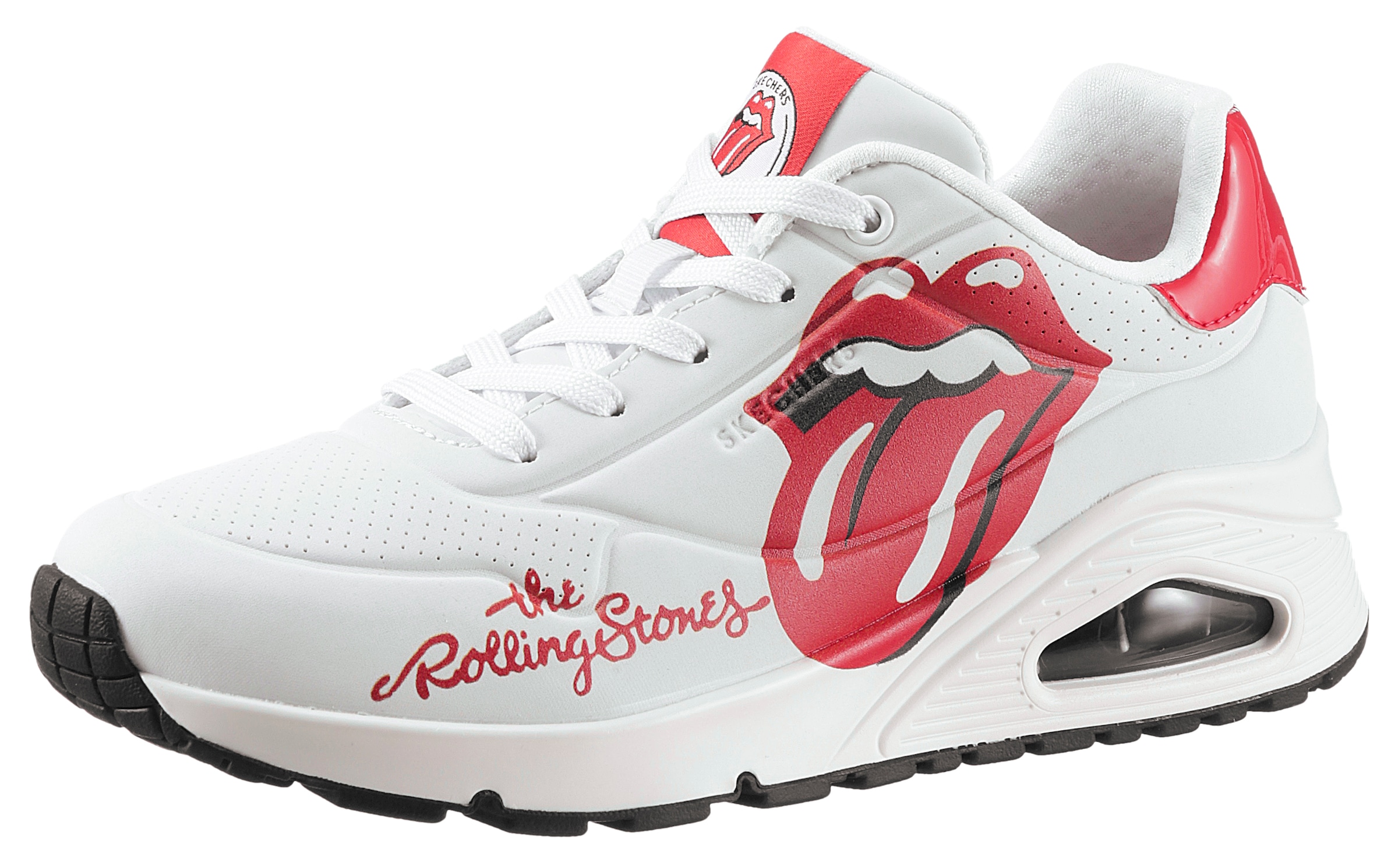 Skechers Sneaker "UNO ROLLING STONES", mit seitlichem Print, Freizeitschuh, Halbschuh, Schnürschuh