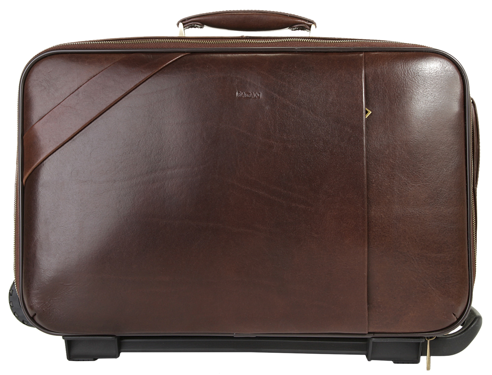 BAGAN Weekenderdunkelbraun, Leder, beschichtet, glänzend, Taschen, echt Leder