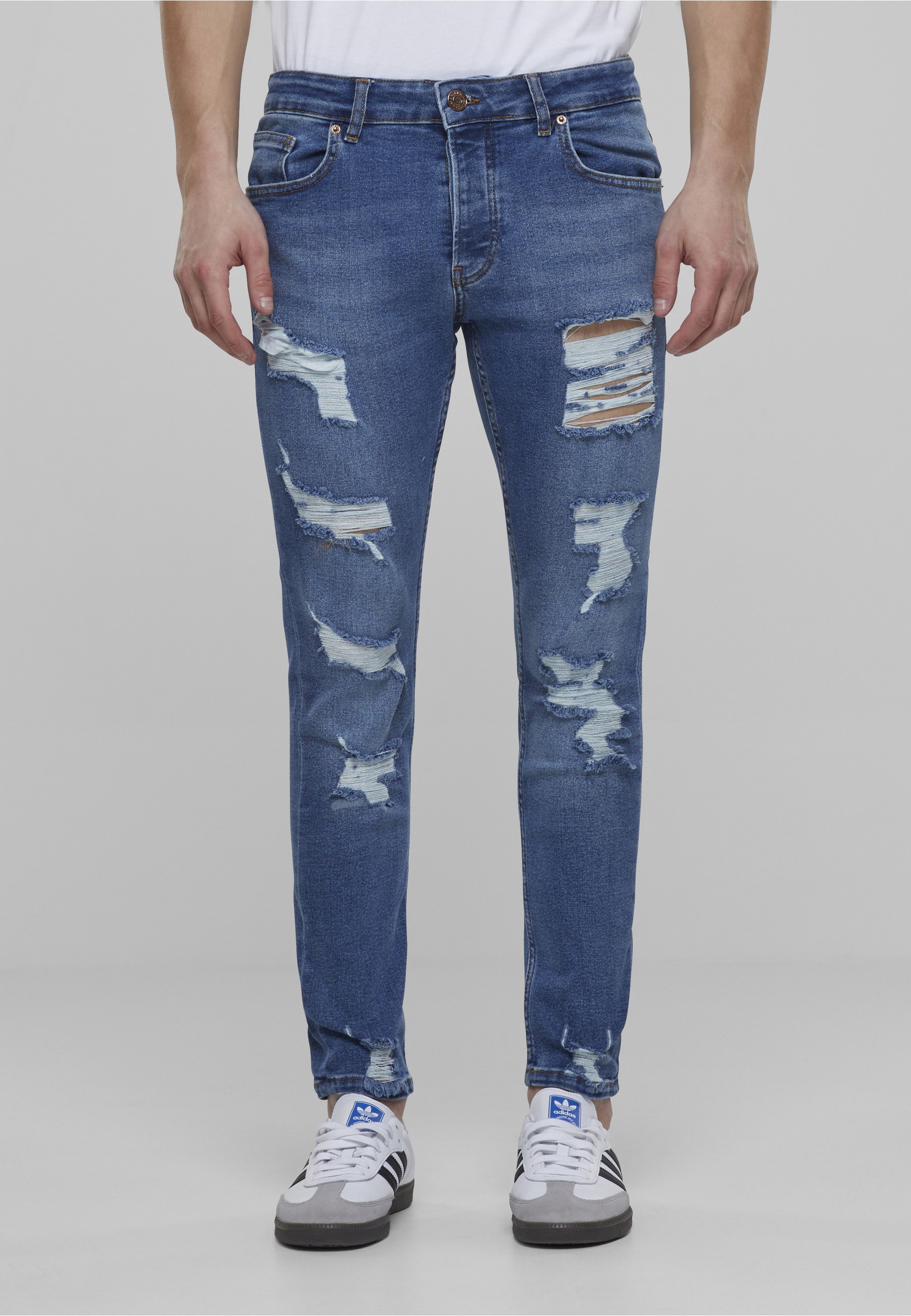 2Y Premium Bequeme Jeans »2Y Premium Herren 2Y Skinny Fit Destroyed Jeans«