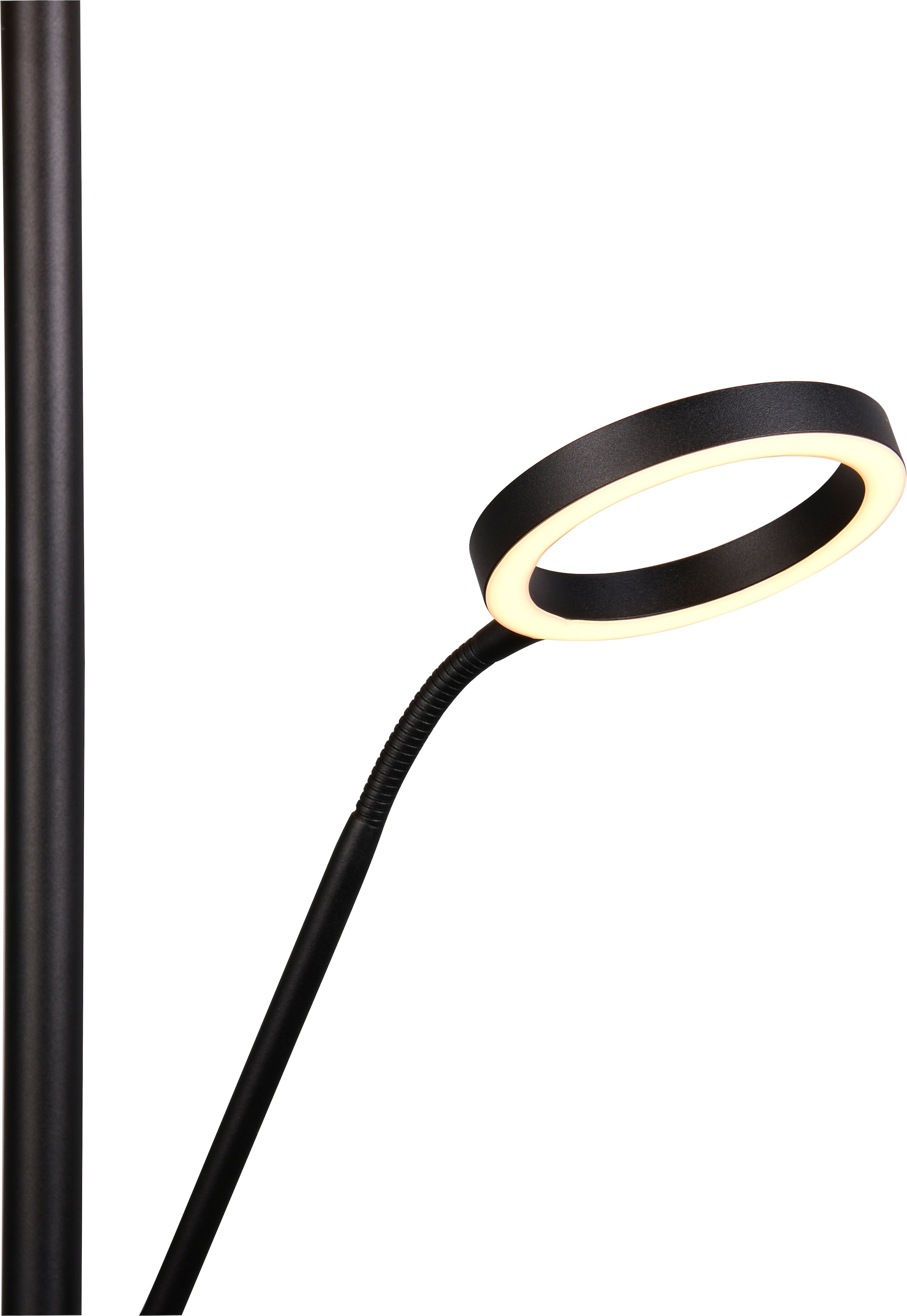 TRIO Leuchten LED Stehlampe »WILLIS, Stehleuchte mit Lesearm, Touch Dimmer, CCT 2700-3200-4000K« LED-Board 1 Stk. Farbwechsler Höhe 180cm, Fluterkopf und Lesearm schwenkbar, Fluter mit Leselicht