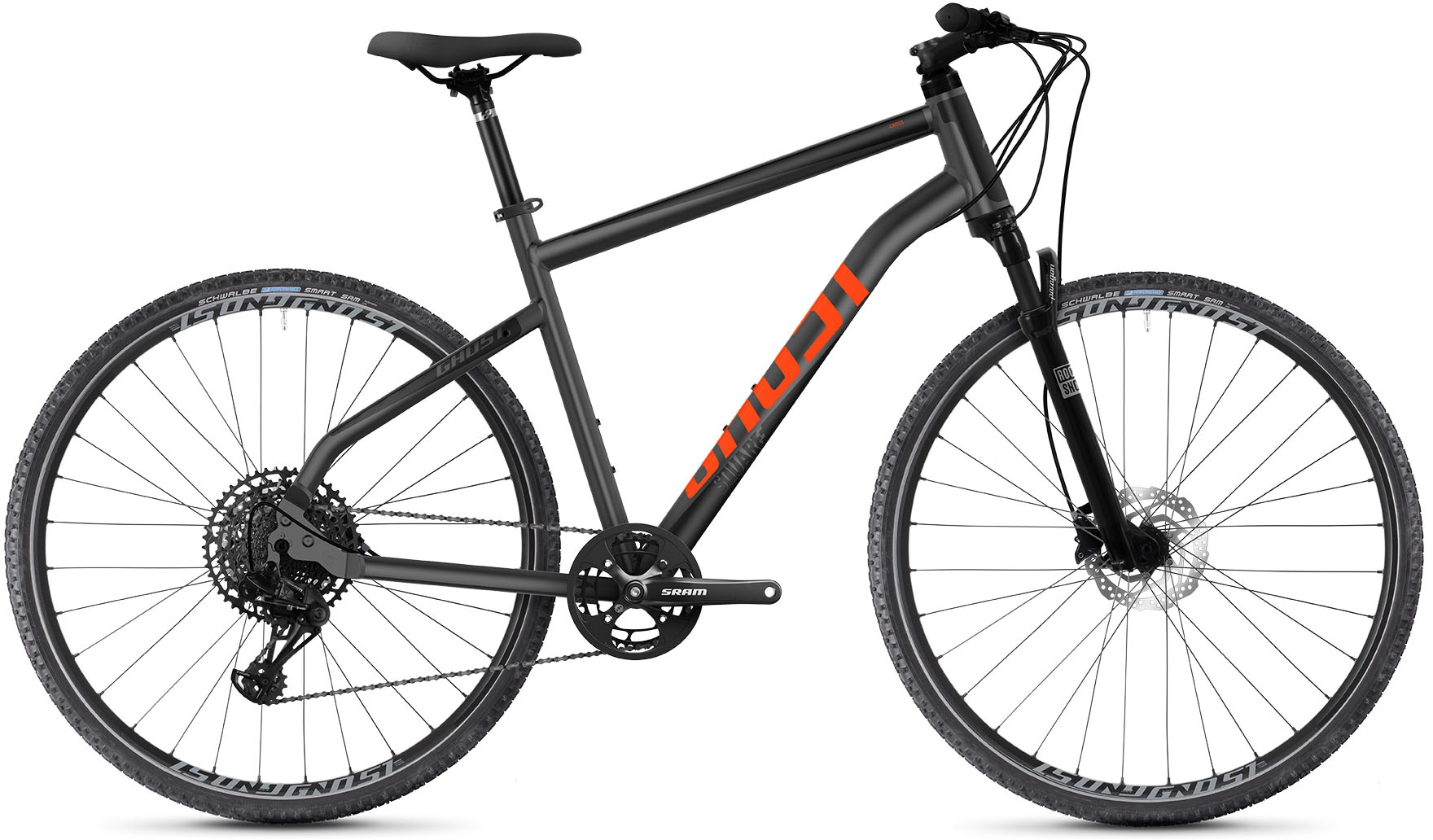 Ghost Fitnessbike »Square Cross Essential AL U«, 12 Gang, SRAM, SX Eagle Schaltwerk, Kettenschaltung, für Damen und Herren, Kettenschaltung