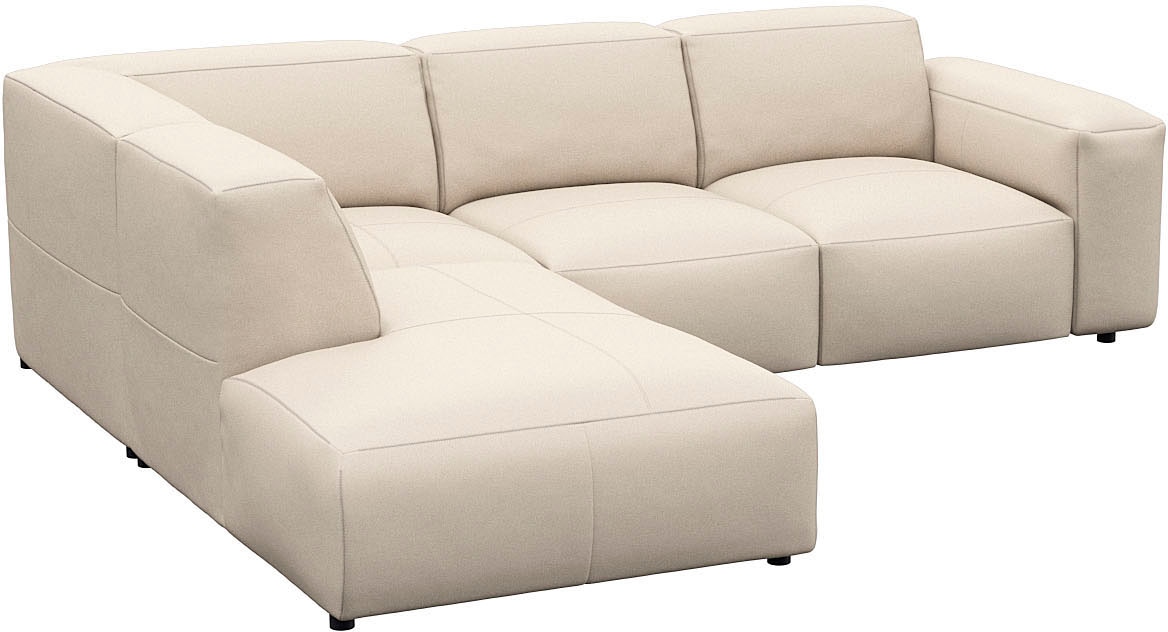 FLEXLUX Ecksofa "Lucera, super bequem durch hochwertigen Sitzaufbau mit Kal günstig online kaufen