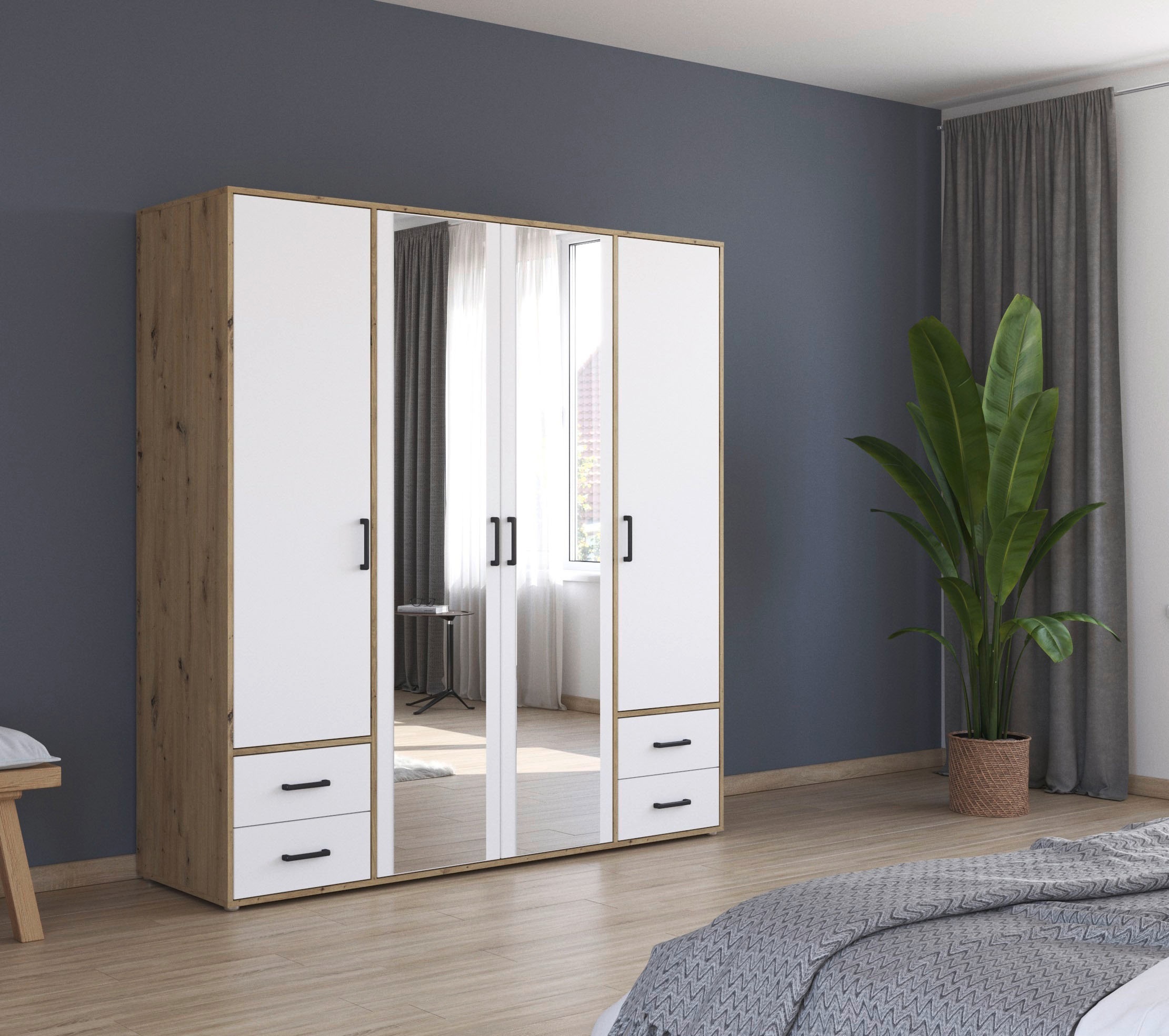 rauch Drehtürenschrank "Kleiderschrank Schrank Garderobe Wäscheschrank VOYA günstig online kaufen