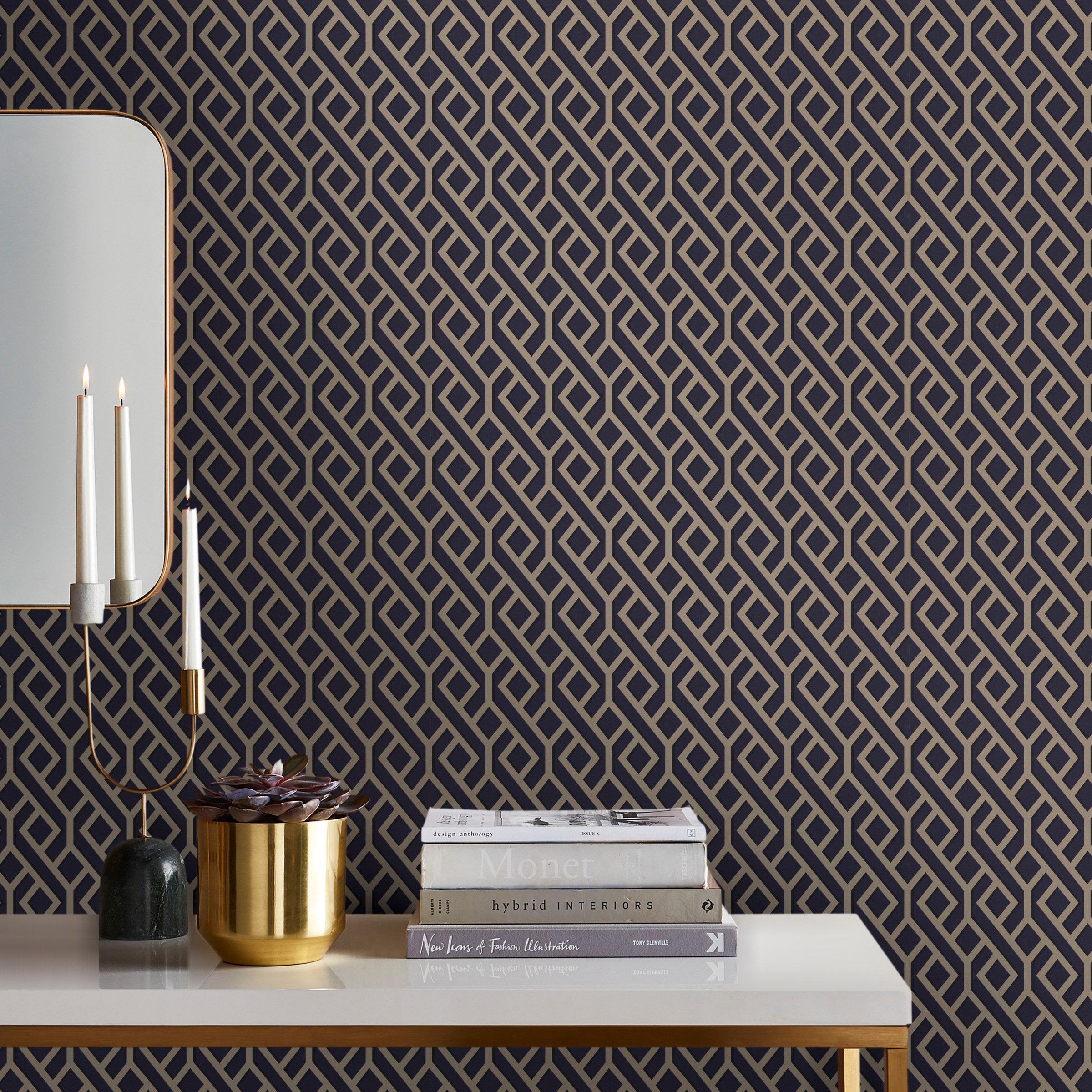 Sublime Vliestapete "Bellisimo Geo" geometrisch aufgeschäumt 10mx52cm (ca. 5m2)