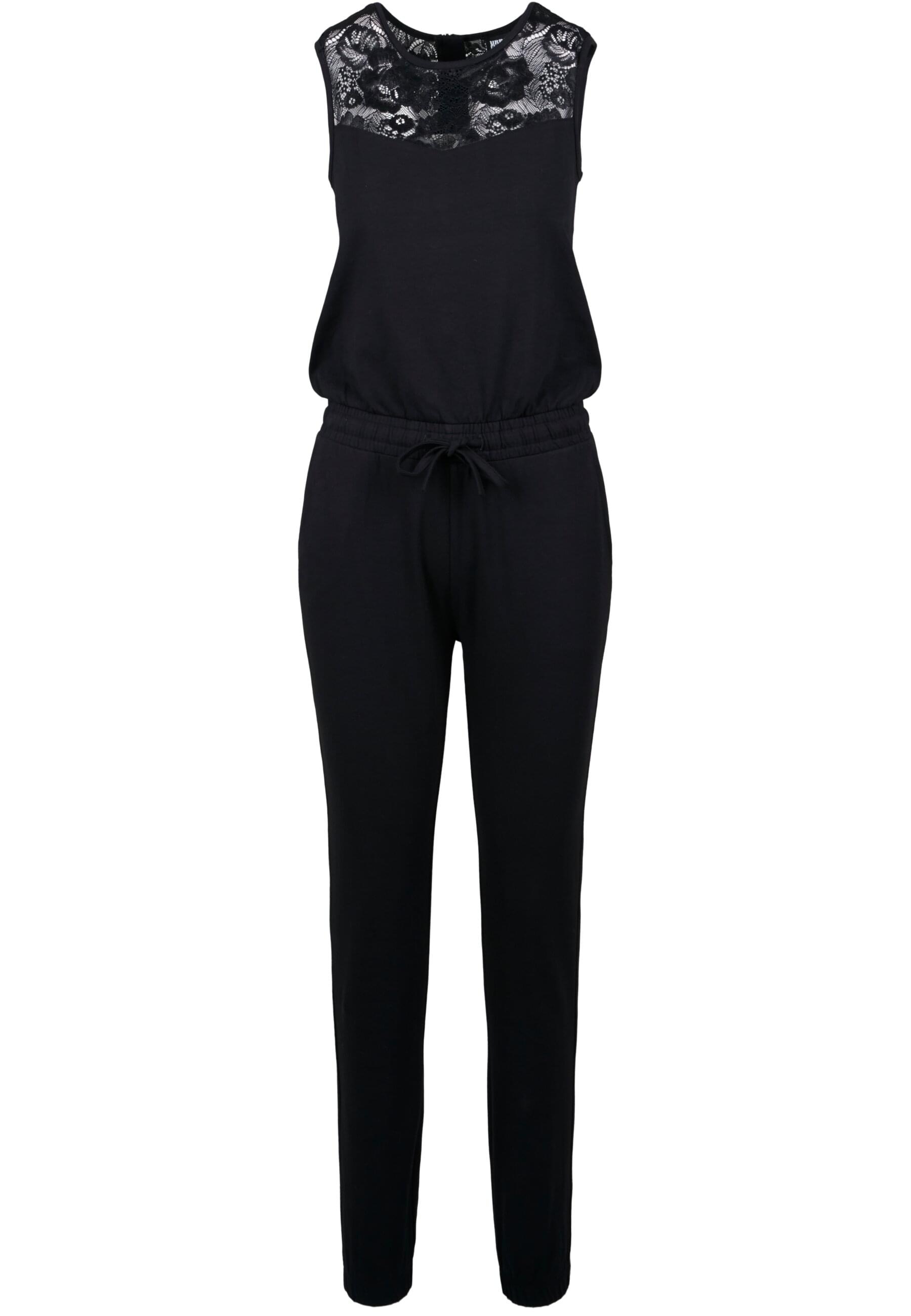 URBAN CLASSICS Jumpsuit "Urban Classics Damen Ladies Lace Block Jumpsuit", (1 tlg.)