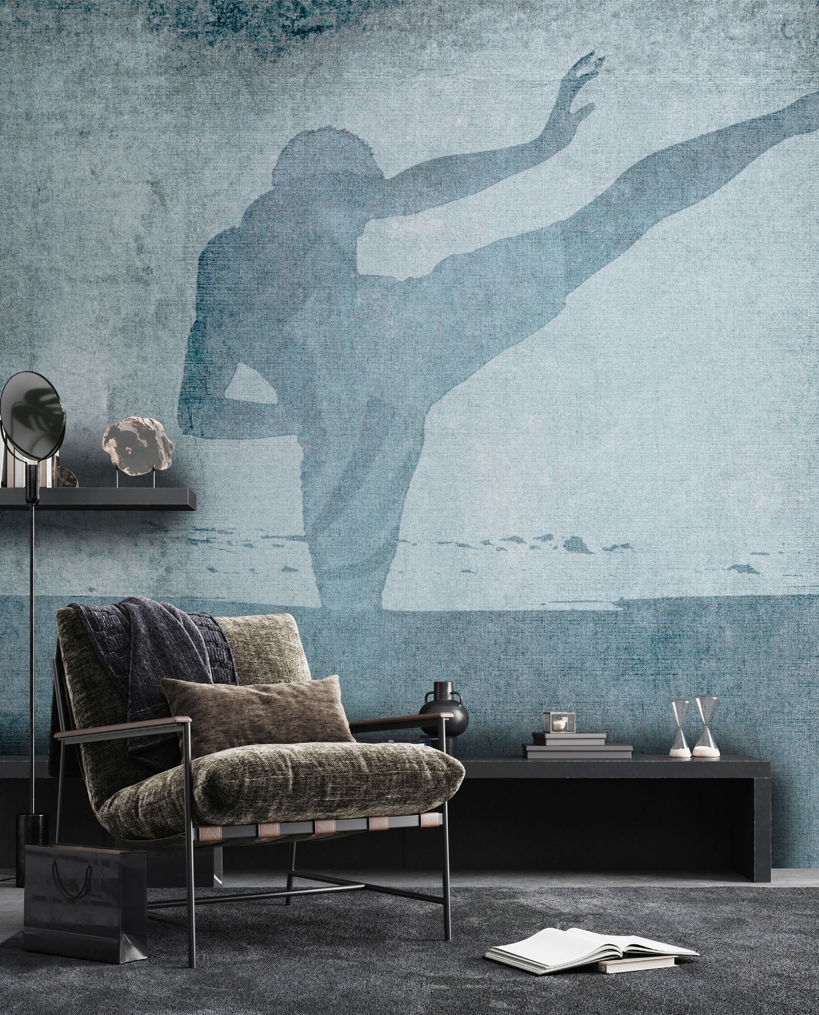 living walls Fototapete »Walls by Patel 5 Fototapete Fußballspieler im Urban-Look« abstrakt glatt Fußballspieler im Urban-Look auf 200 g/m² Premium-Vlies