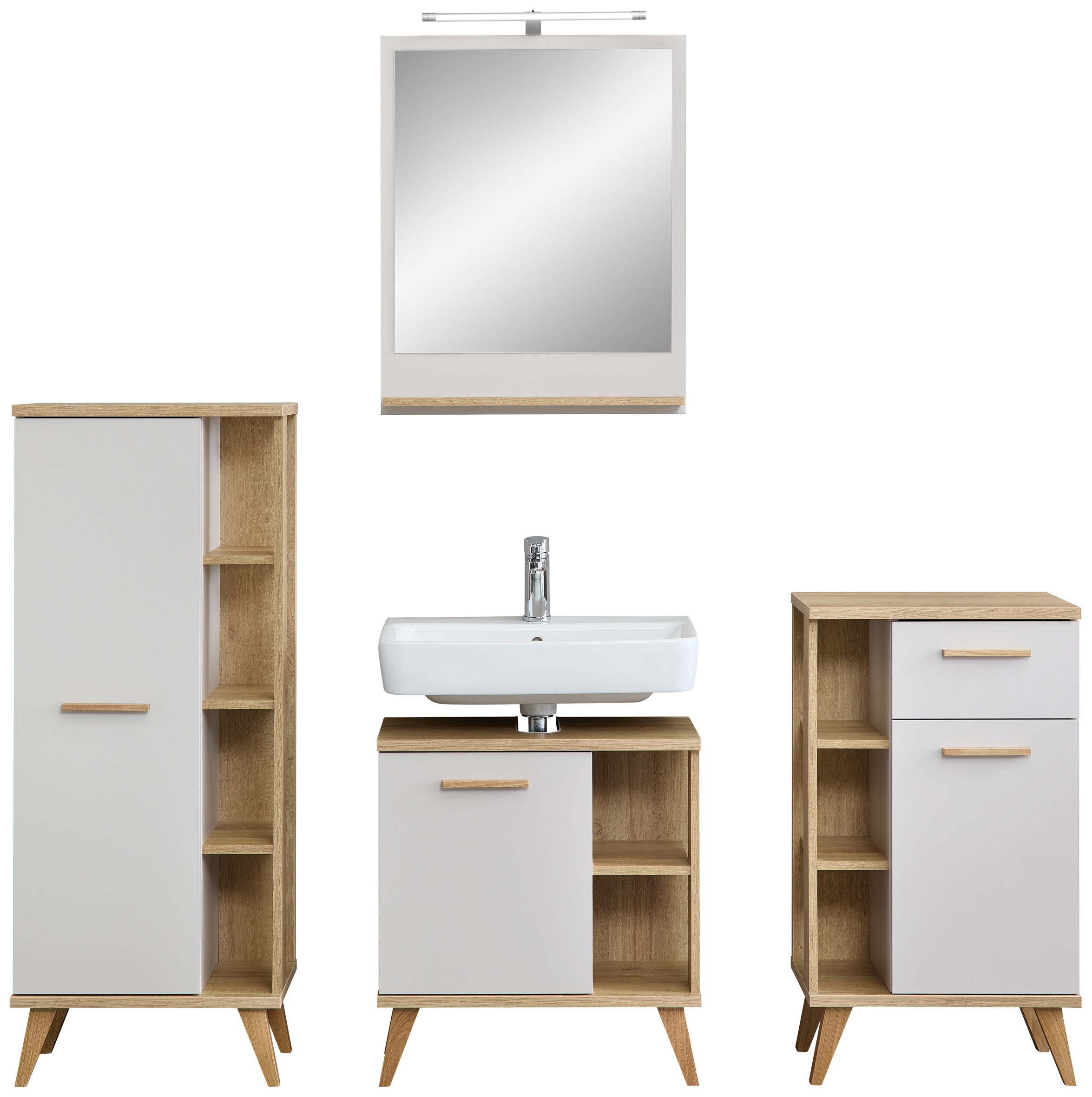 Saphir Badmöbel-Set "Quickset 966, mit Türdämpfer, Badezimmer-Set" 5 Stk. tlg.