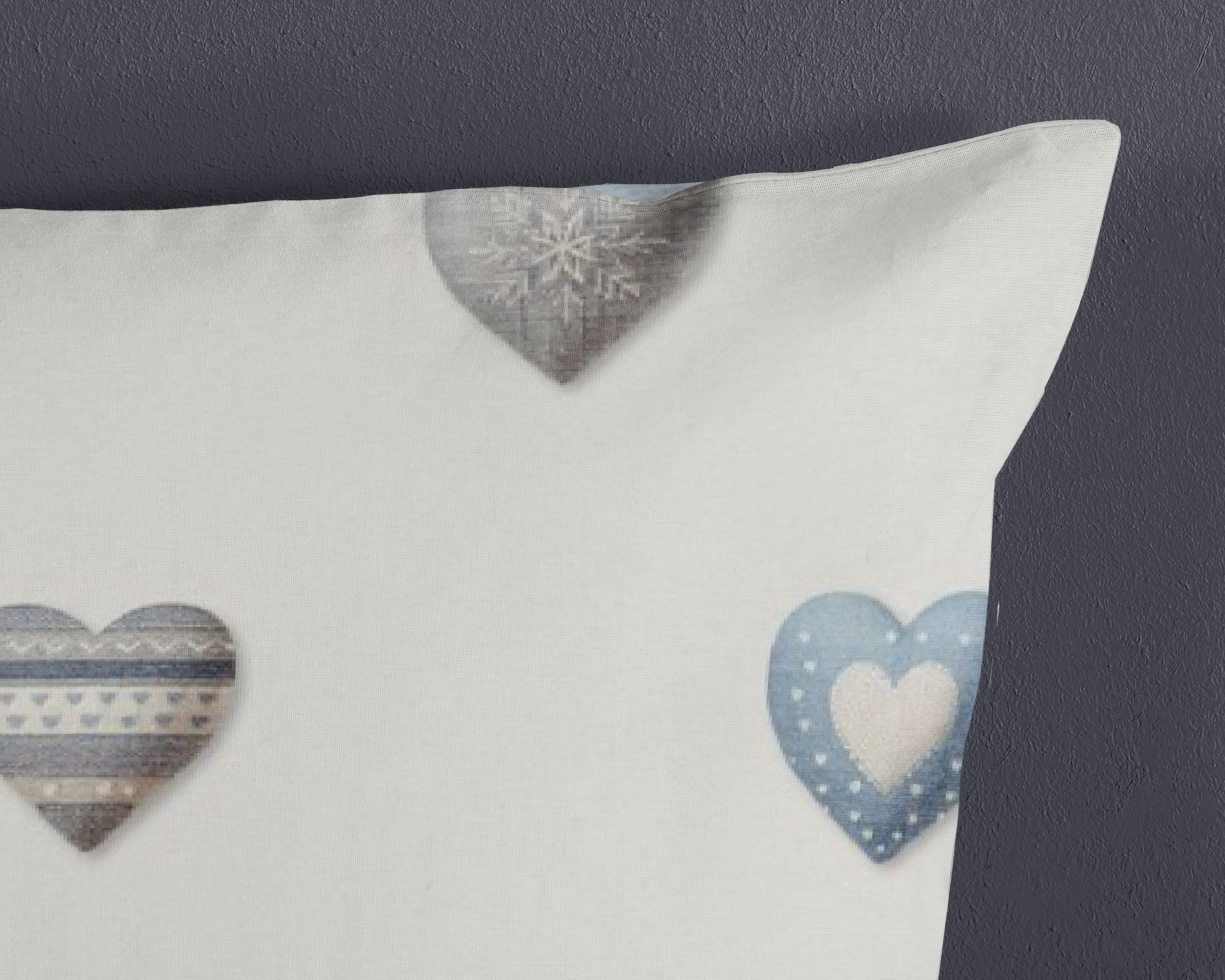 good morning Wendebettwäsche »Juhvo« 2 100% Baumwolle, Renforcé, Reißverschluss, Wendeoptik, Herzen