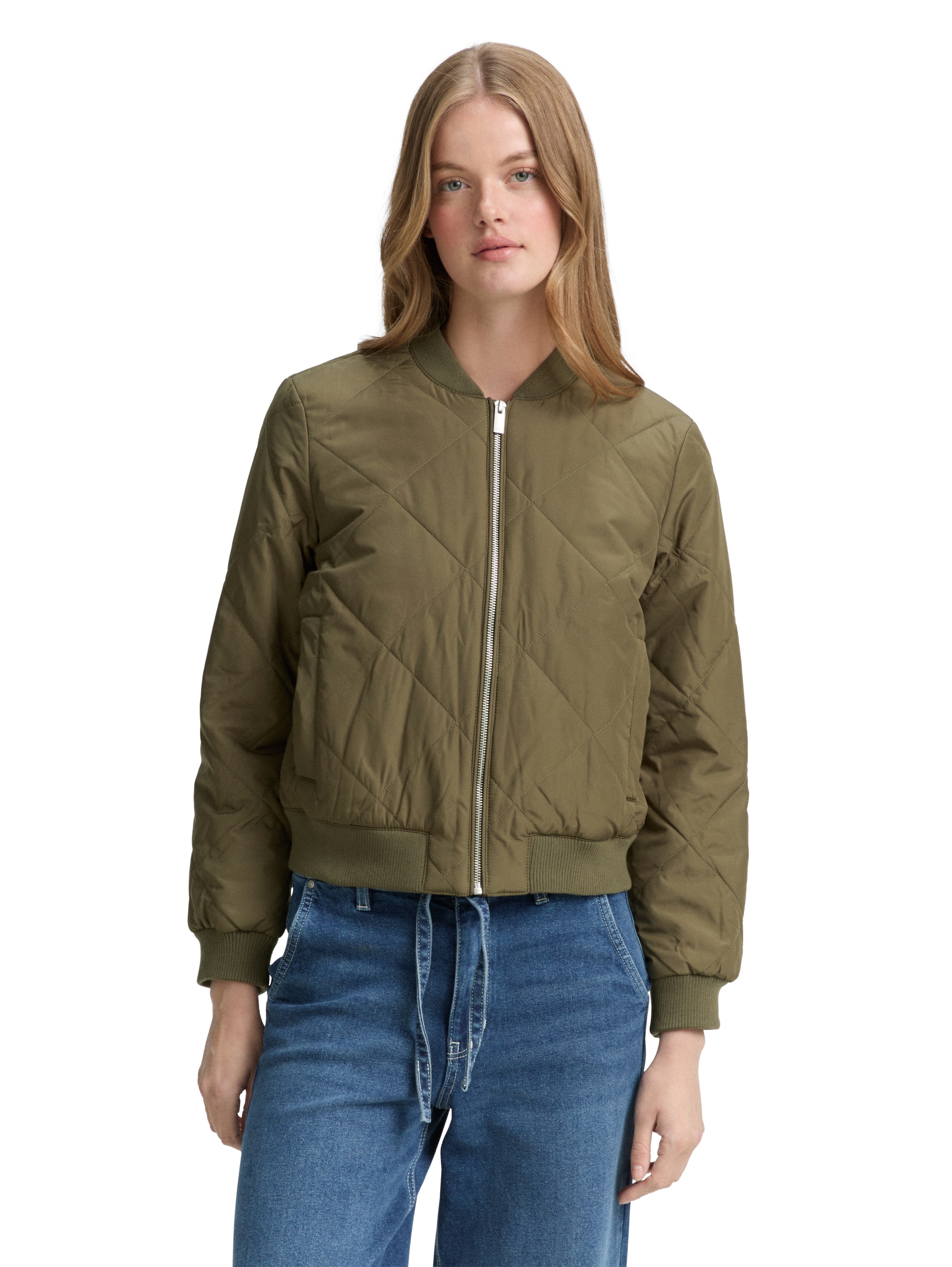 TOM TAILOR Denim Bomberjacke, ohne Kapuze, mit Strukurmuster günstig online kaufen