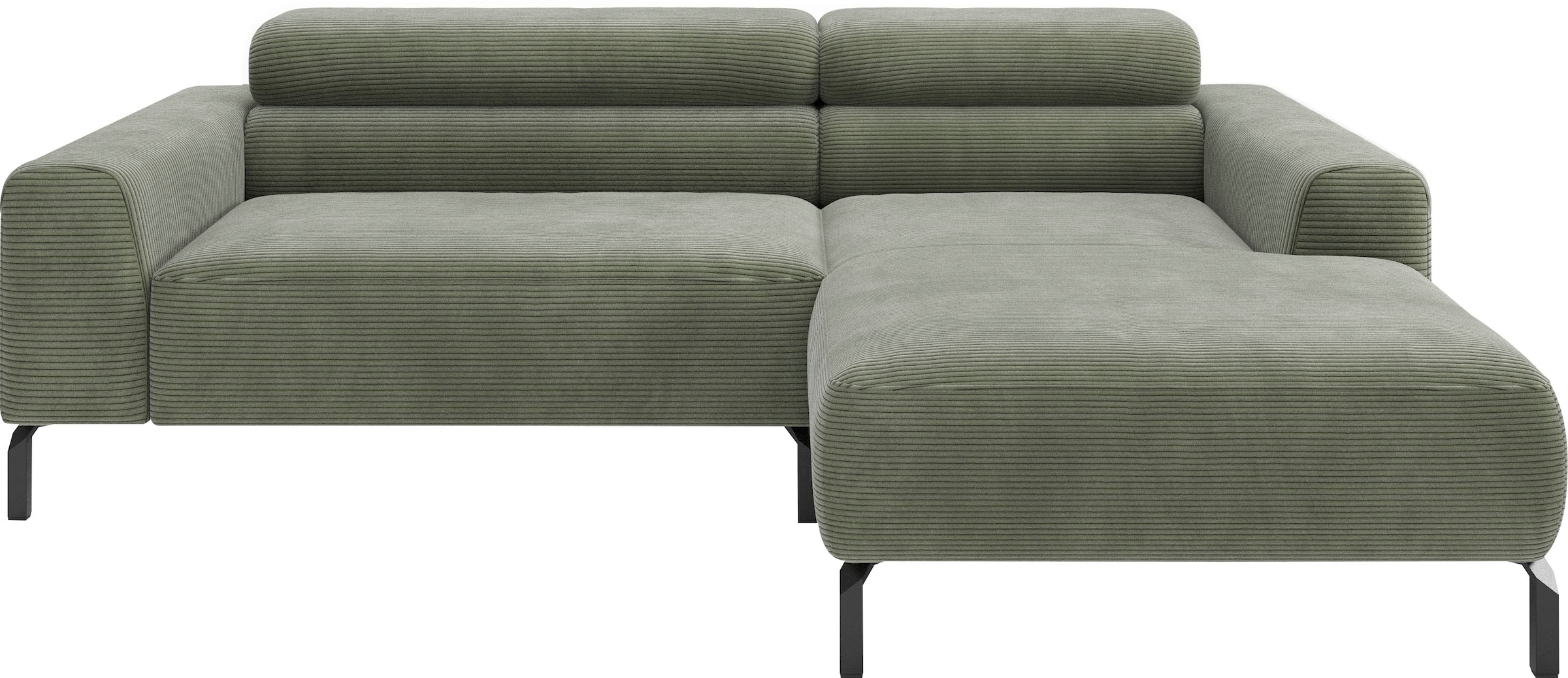 Home affaire Ecksofa "Ecksofa, L-Form, incl. Kopfteilverstellung, Breite 223 cm" wahlweise elektrische Sitztiefenverstellung
