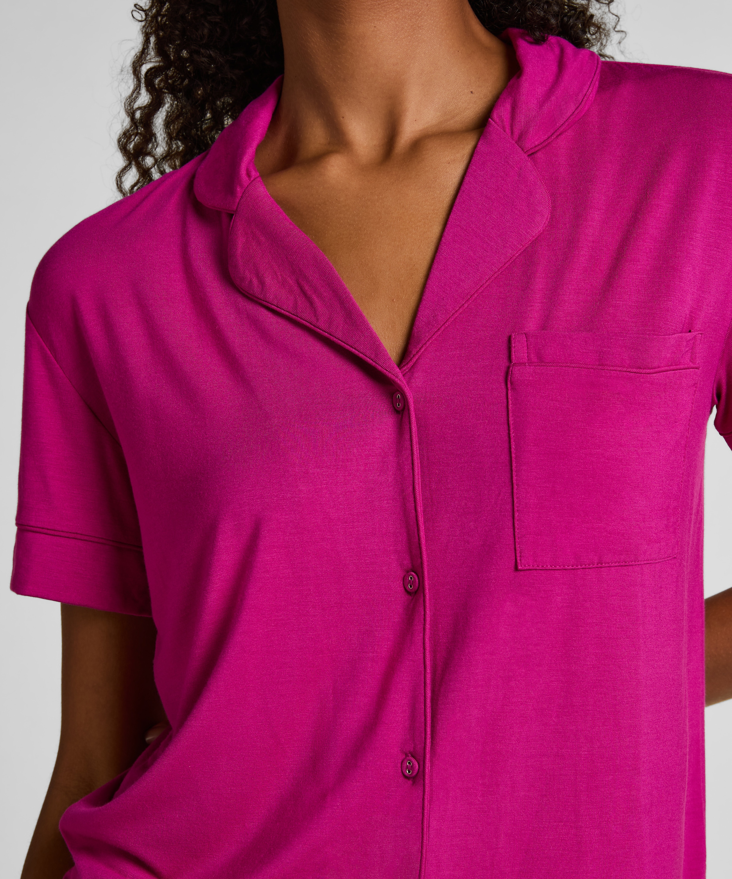 Hunkemöller Pyjama »Kurzärmelige Jersey-Jacke Essential«