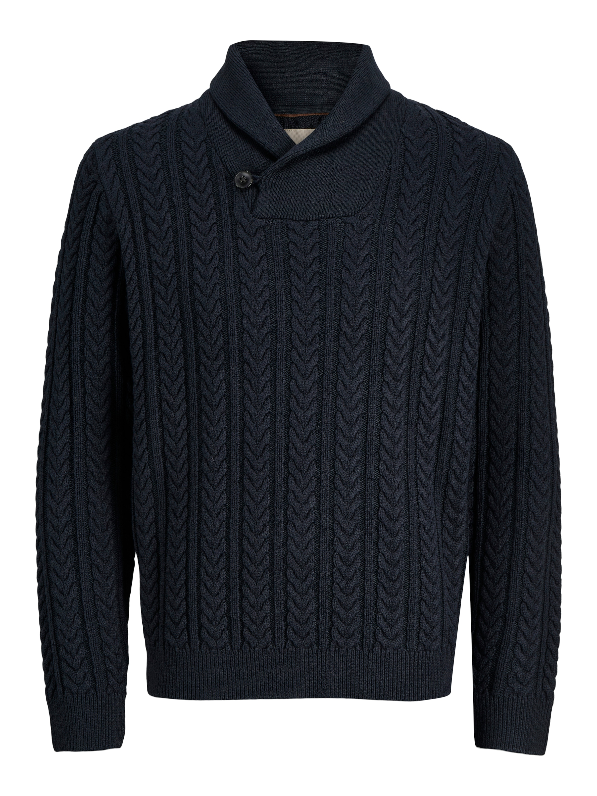 Jack & Jones Strickpullover »JPRBLUSEAN KNIT CABLE SHAWL NECK«