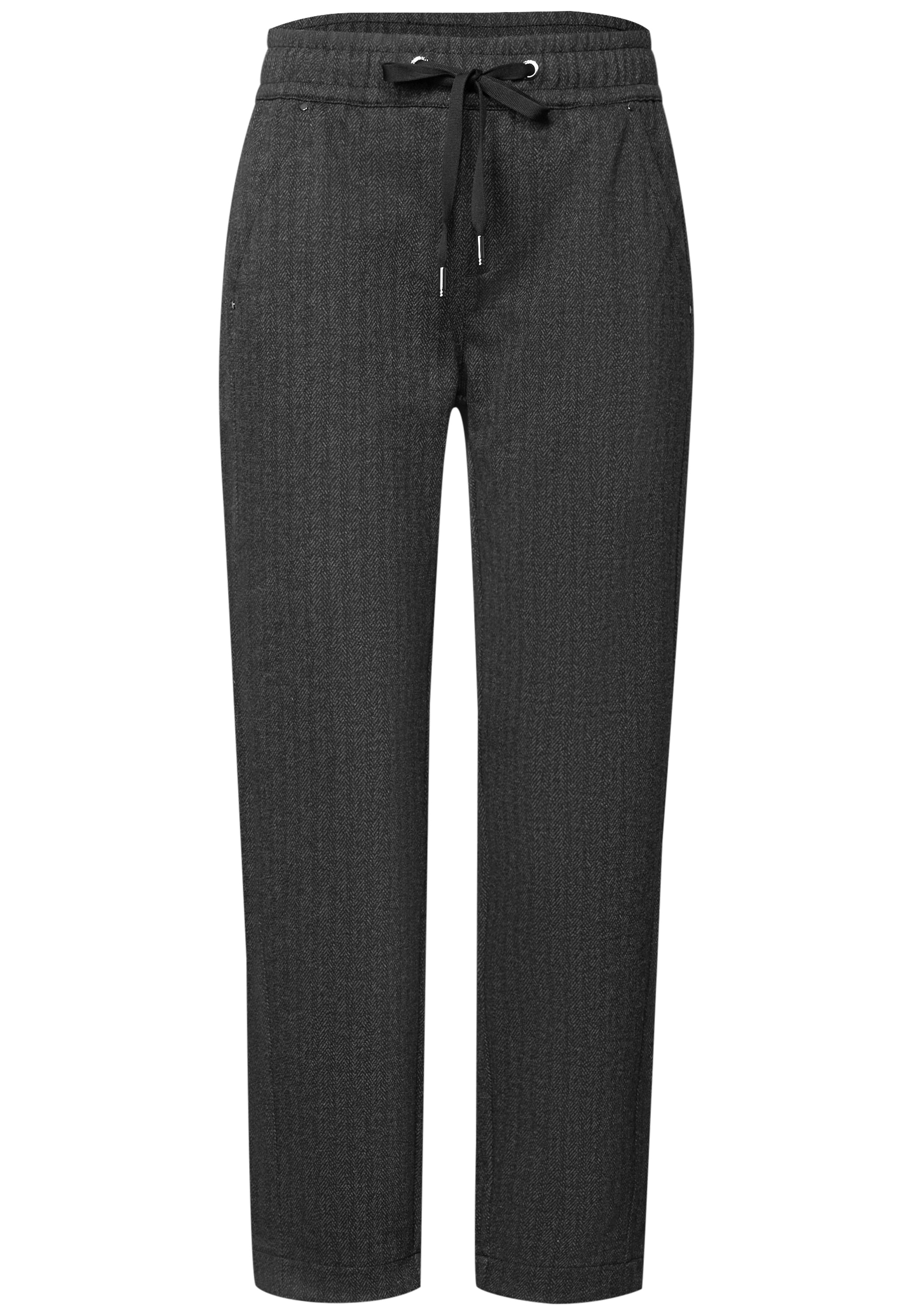 STREET ONE Stoffhose  softer Materialmix