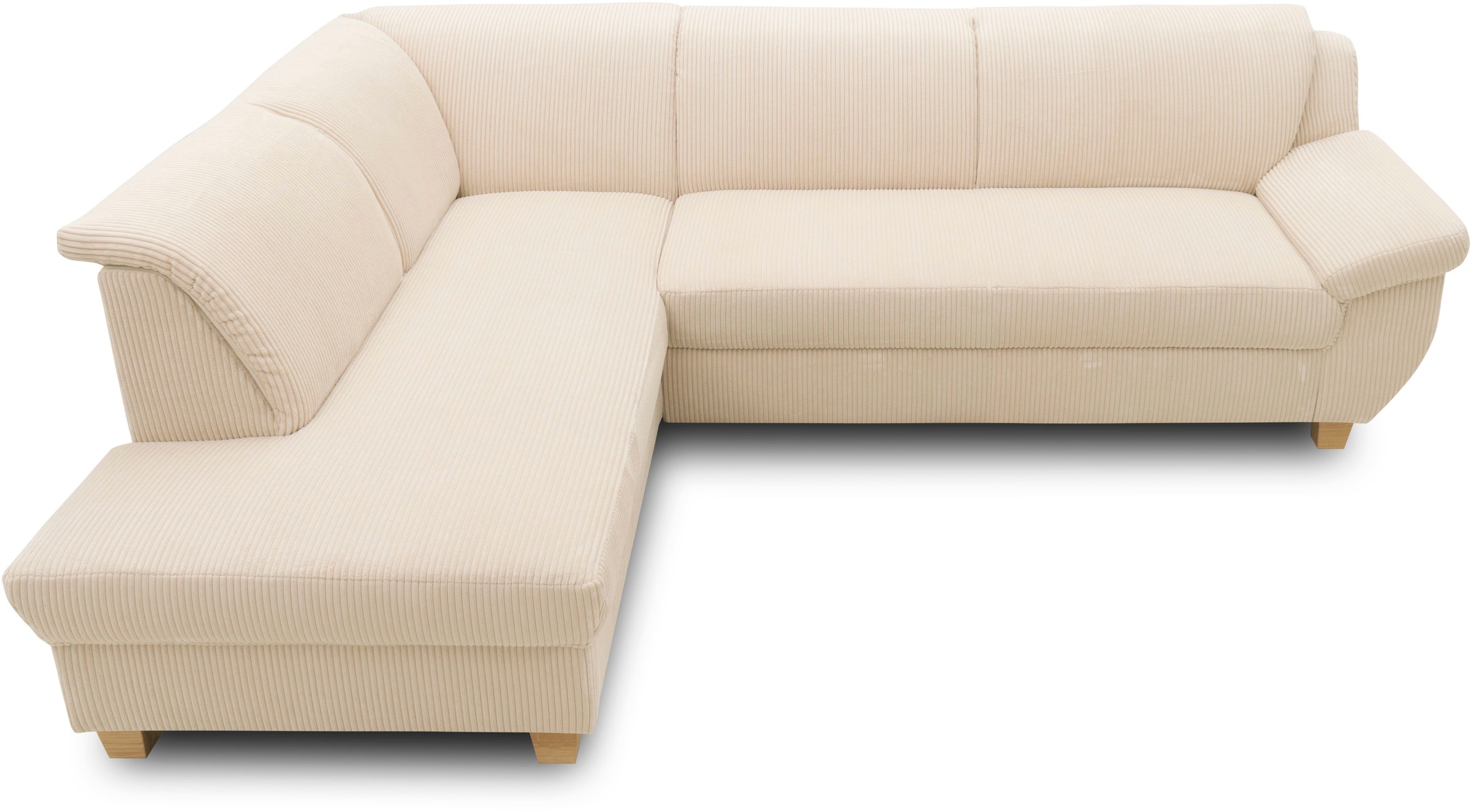 Home affaire Ecksofa »Yesterday Sitzbelastung 140 kg, L-Form«, wahlweise mit Bettfunktion, auch in Cord