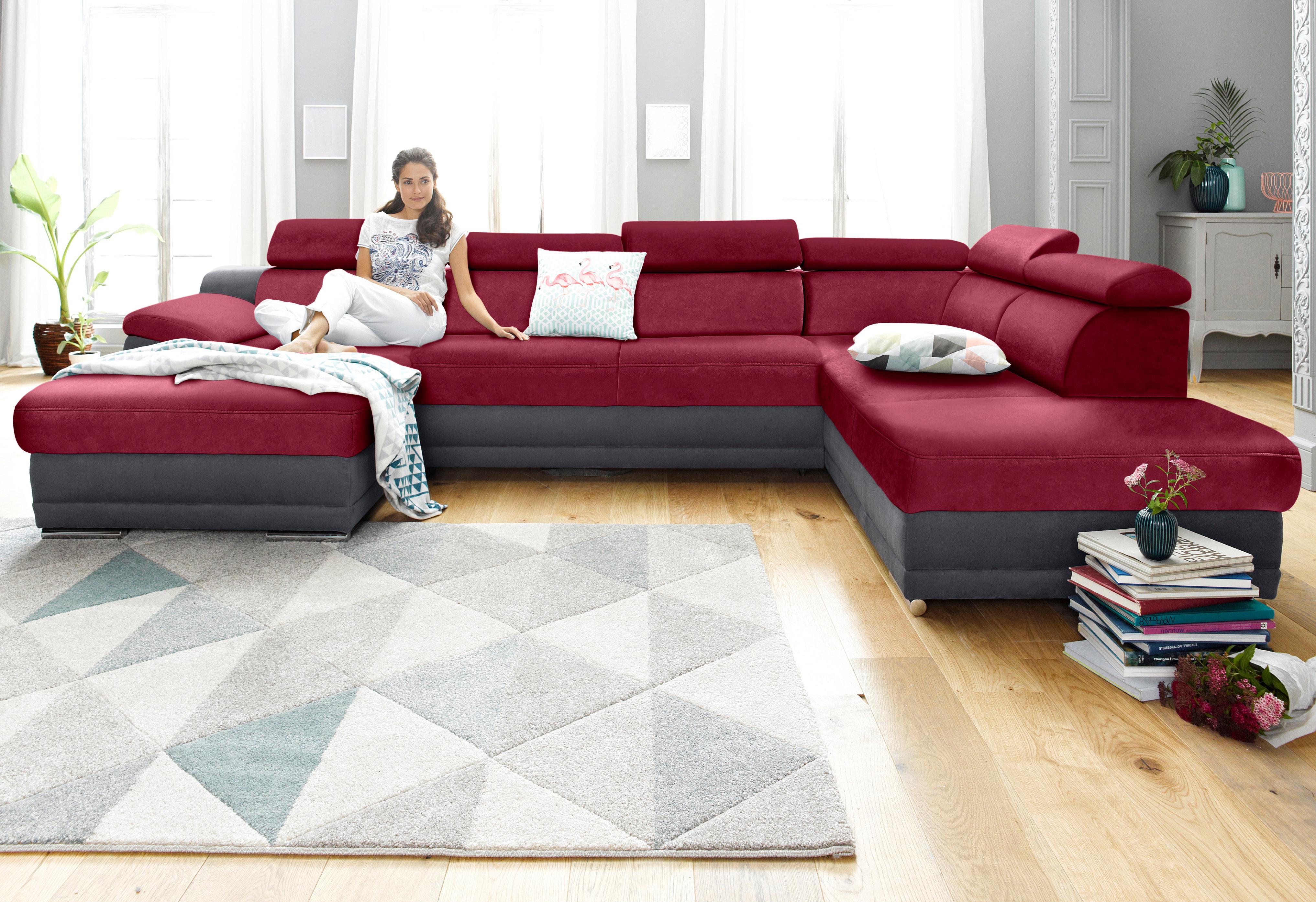 sit&more Wohnlandschaft "Xenia U-Form" wahlweise mit Schlaffunktion