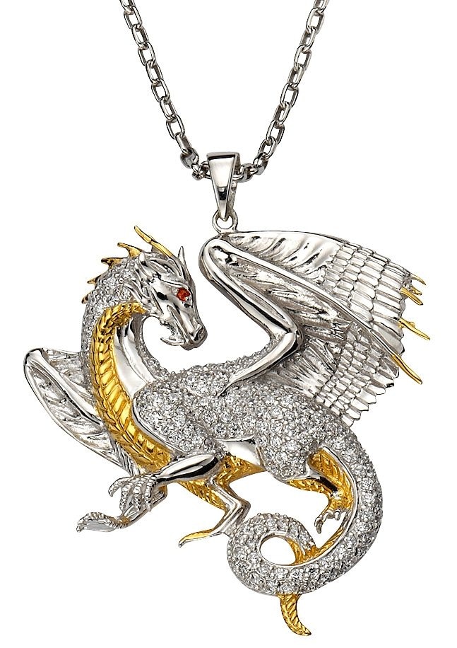 Firetti Kettenanhänger »Schmuck Geschenk Silber 925 Halsschmuck Anhänger  Drache«, zu Hoodie, Shirt, Jeans, Sneaker! Anlass Geburtstag, Weihnachten  online bestellen | BAUR