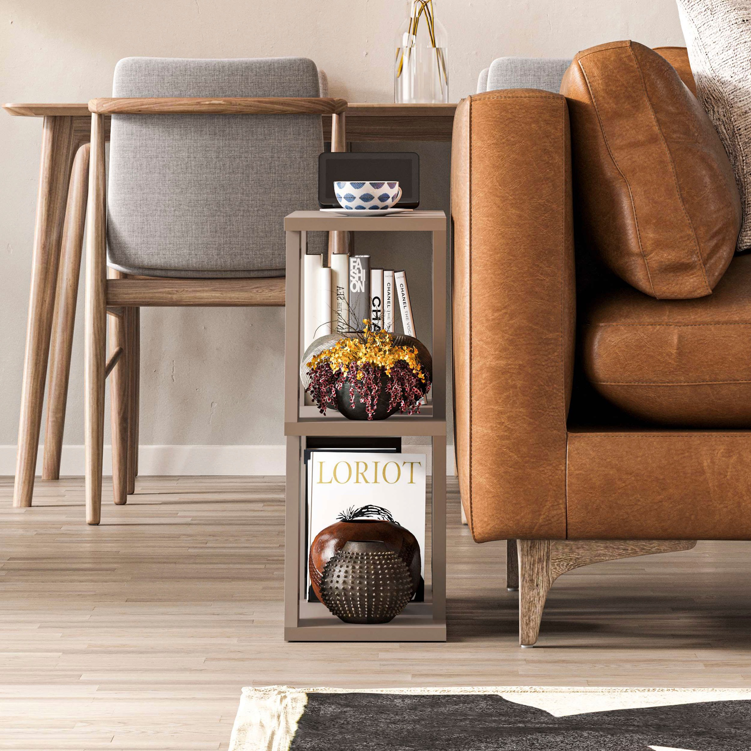 Decortie Beistelltisch »LAZENA BEISTELLTISCH«, (Packung, 1 St.), Leichte Montage, Lagerung, Platzsparend