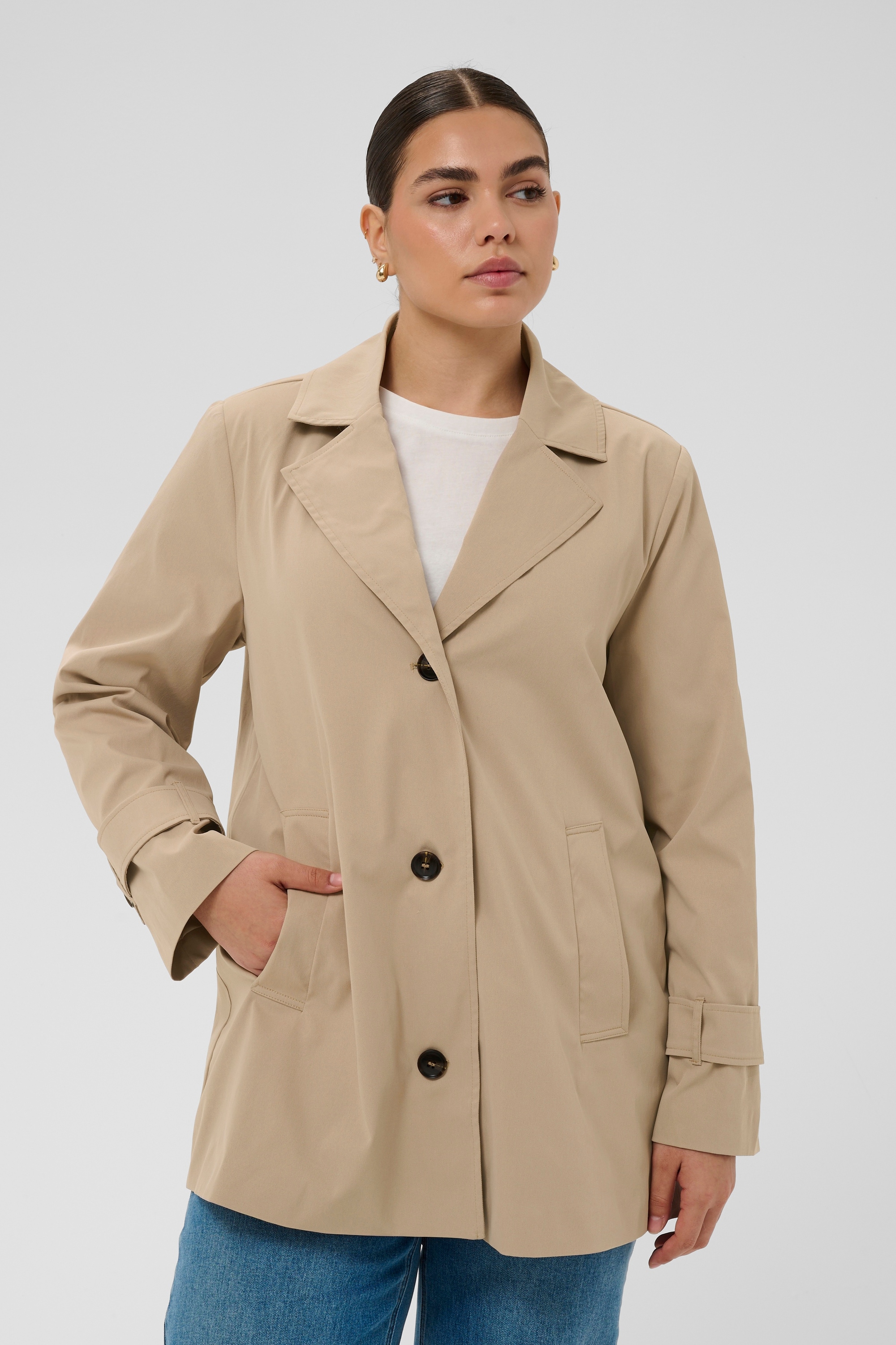 KAFFE Curve Wintermantel »Damen Jacke KCjacky«