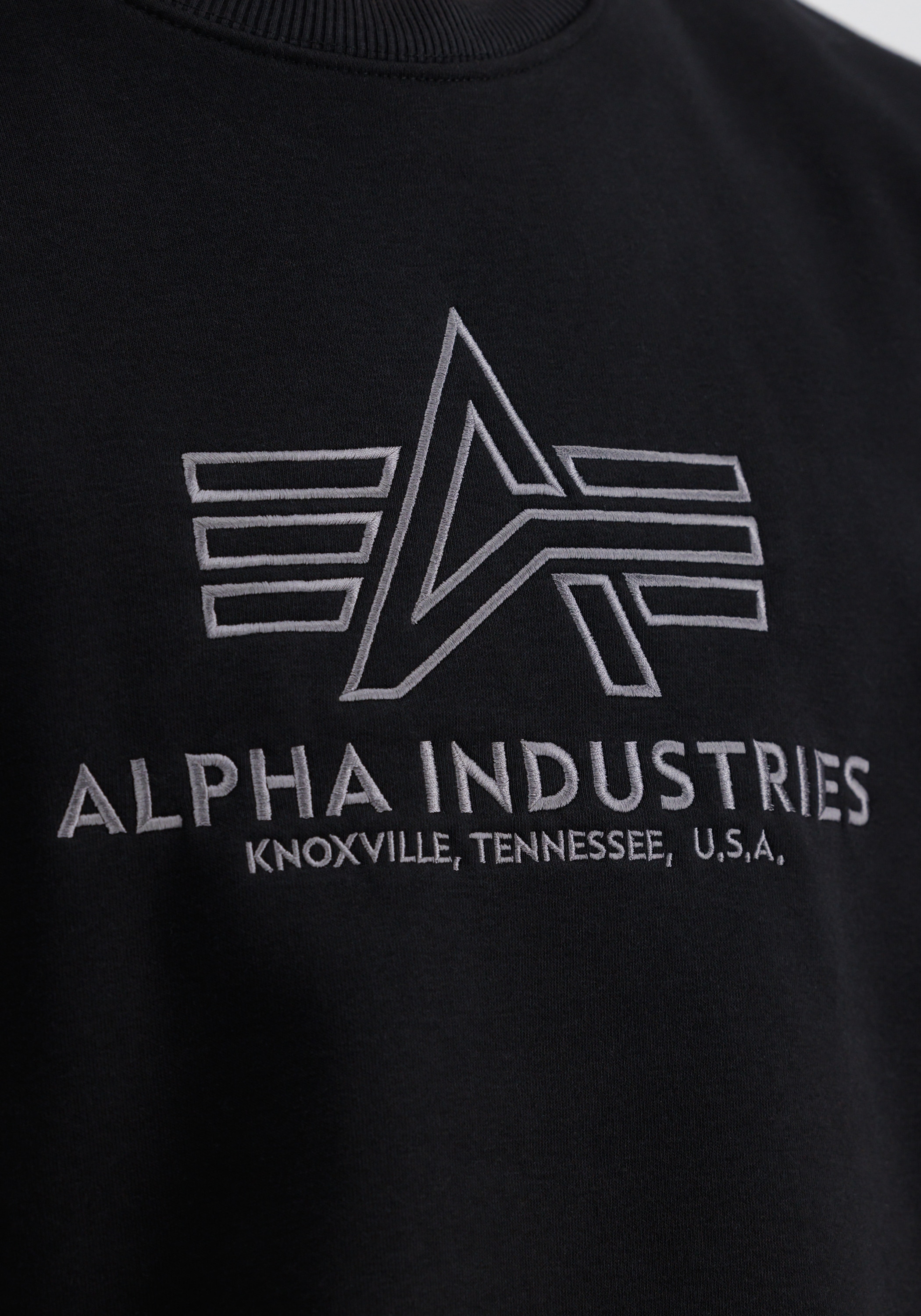 Alpha Industries Sweater »Alpha ▷ Sweatshirts - Embroidery« Sweater Men BAUR Industries Basic kaufen 