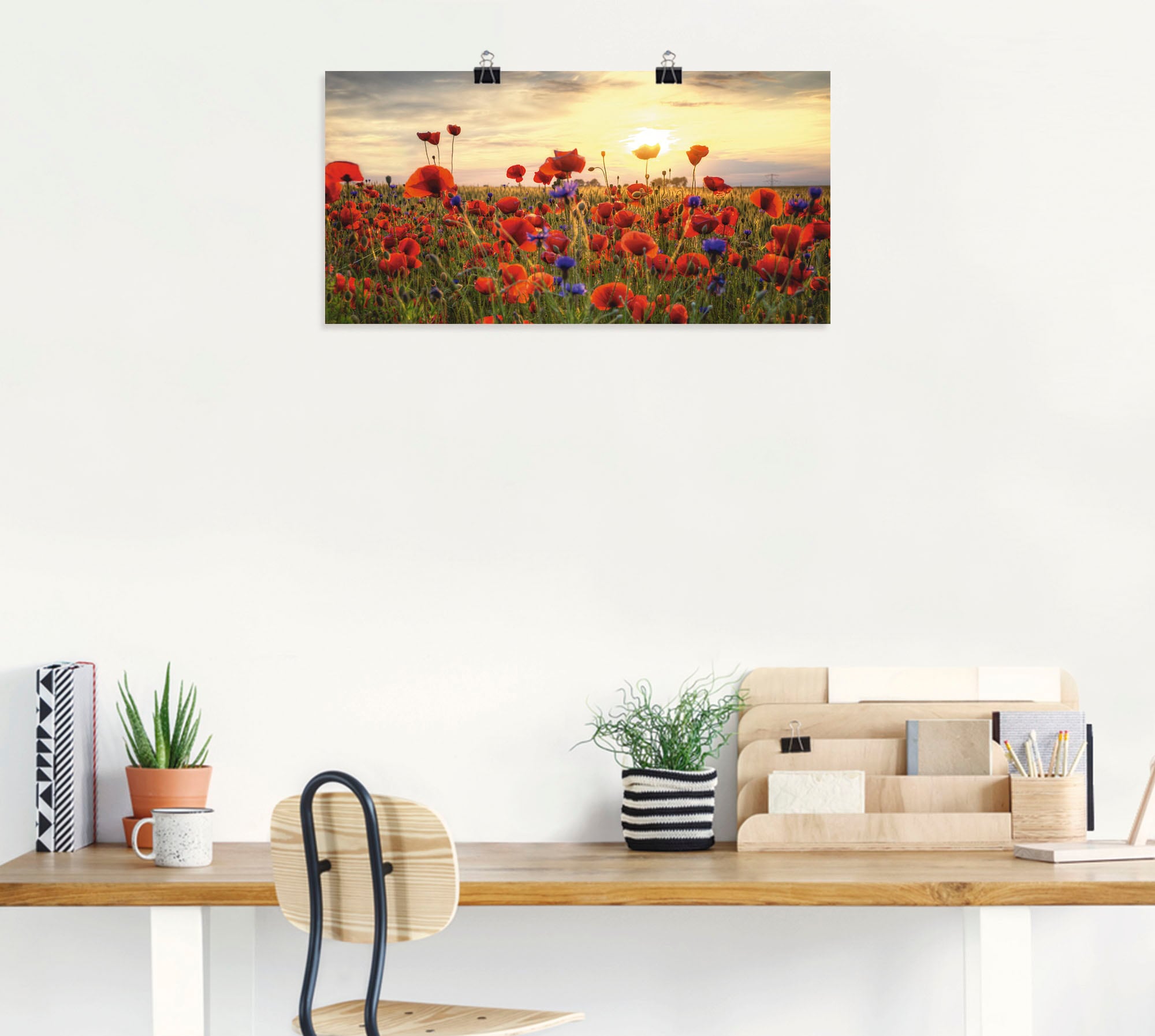 Artland Wandbild »Mohnblumen«, Blumen, (1 St.), als Alubild, Outdoorbild, Leinwandbild, Poster, Wandaufkleber