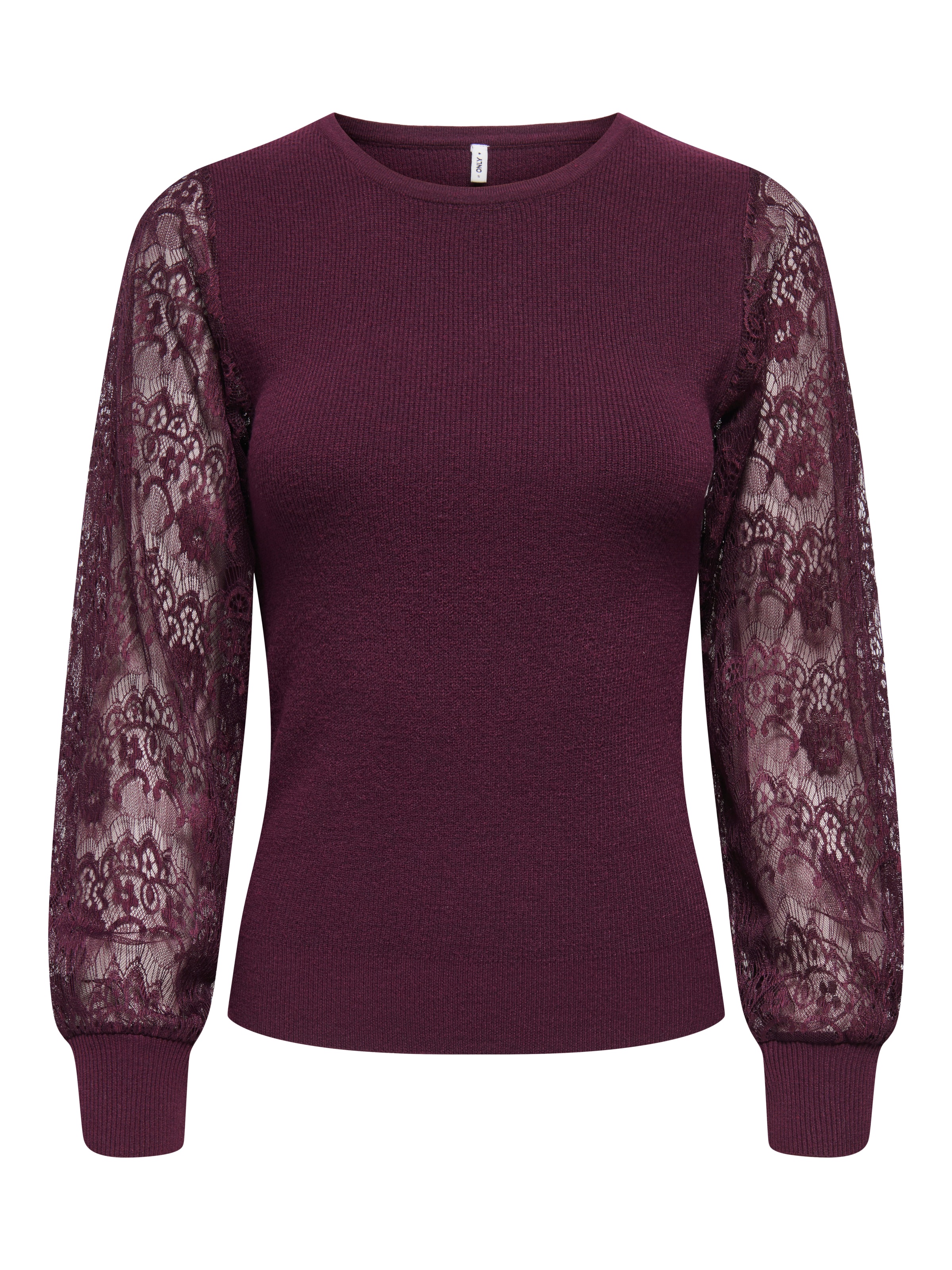 ONLY Rundhalspullover »ONLPERRY LIFE LS MIX O-NECK KNT«