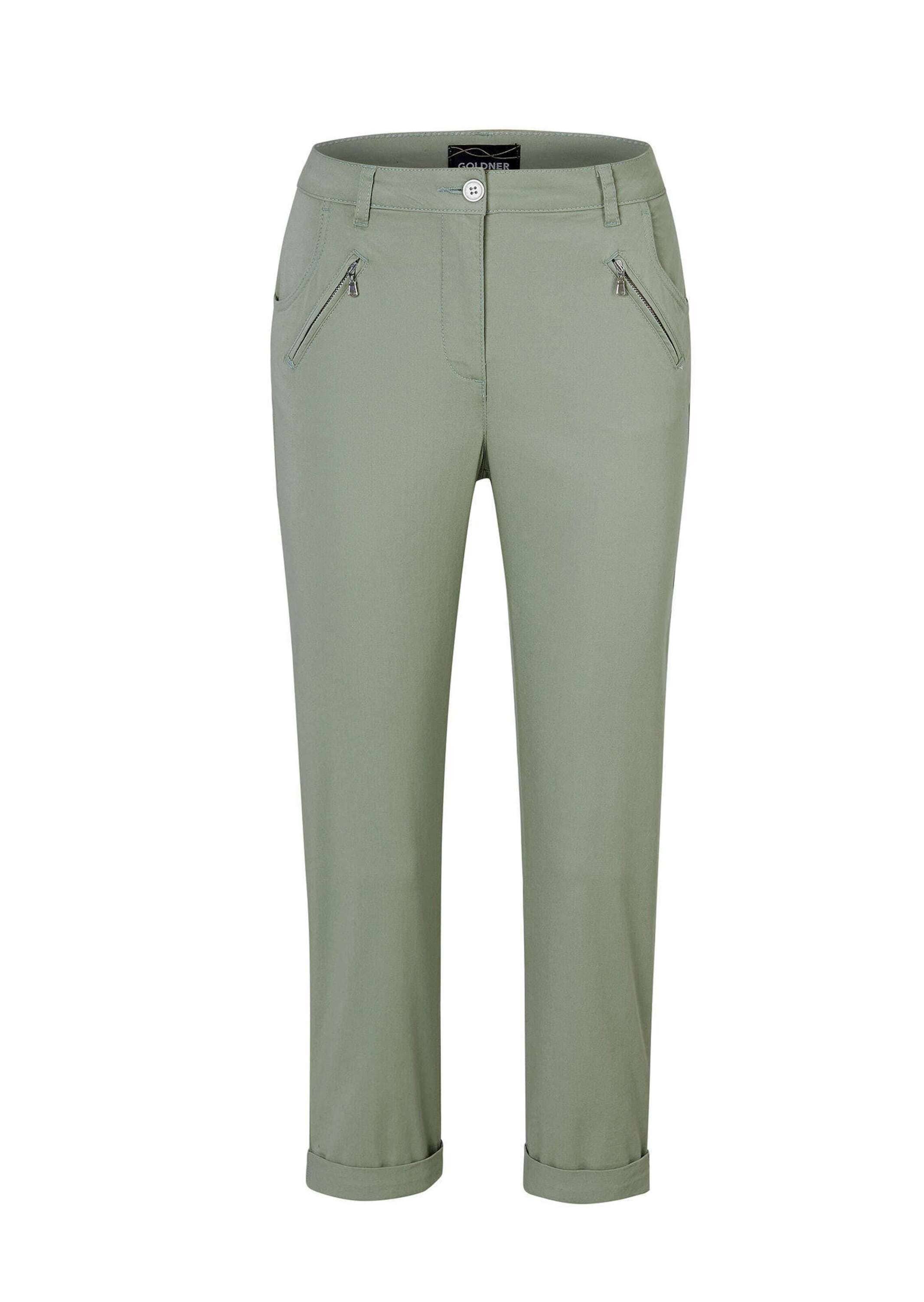 GOLDNER 7/8-Hose "Kurzgröße Baumwollhose mit Formbund" Ohne