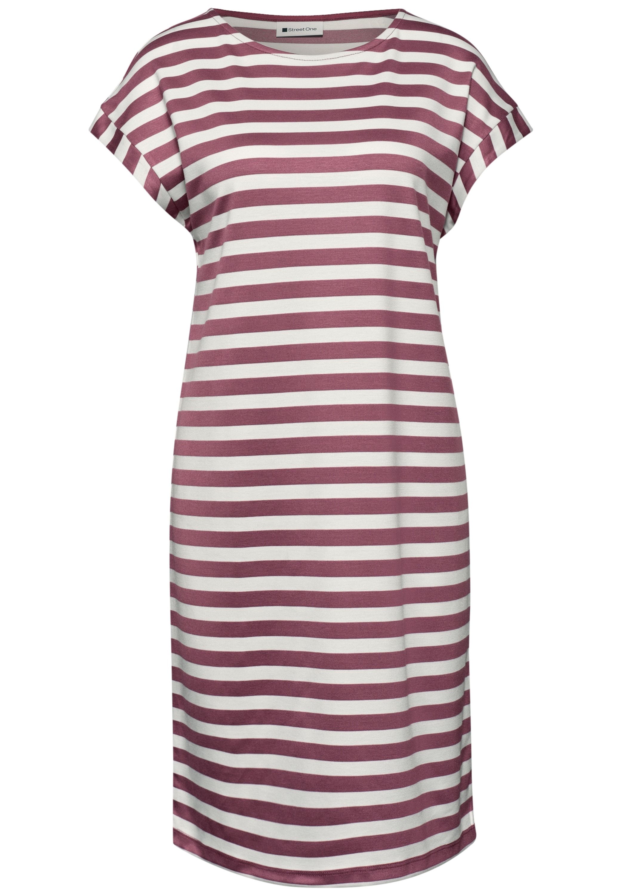 STREET ONE Jerseykleid Ohne Taschen im Streifendesign