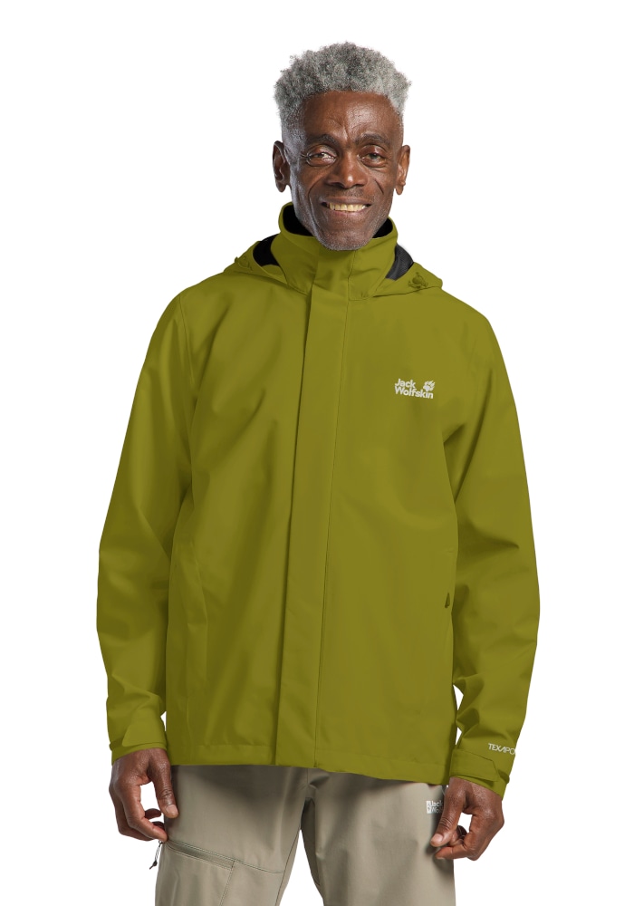 Jack Wolfskin Funktionsjacke "TRAILTIME 2L JKT M" mit Kapuze Wetterschutzjacke, wasser-und winddicht, atmungsaktiv