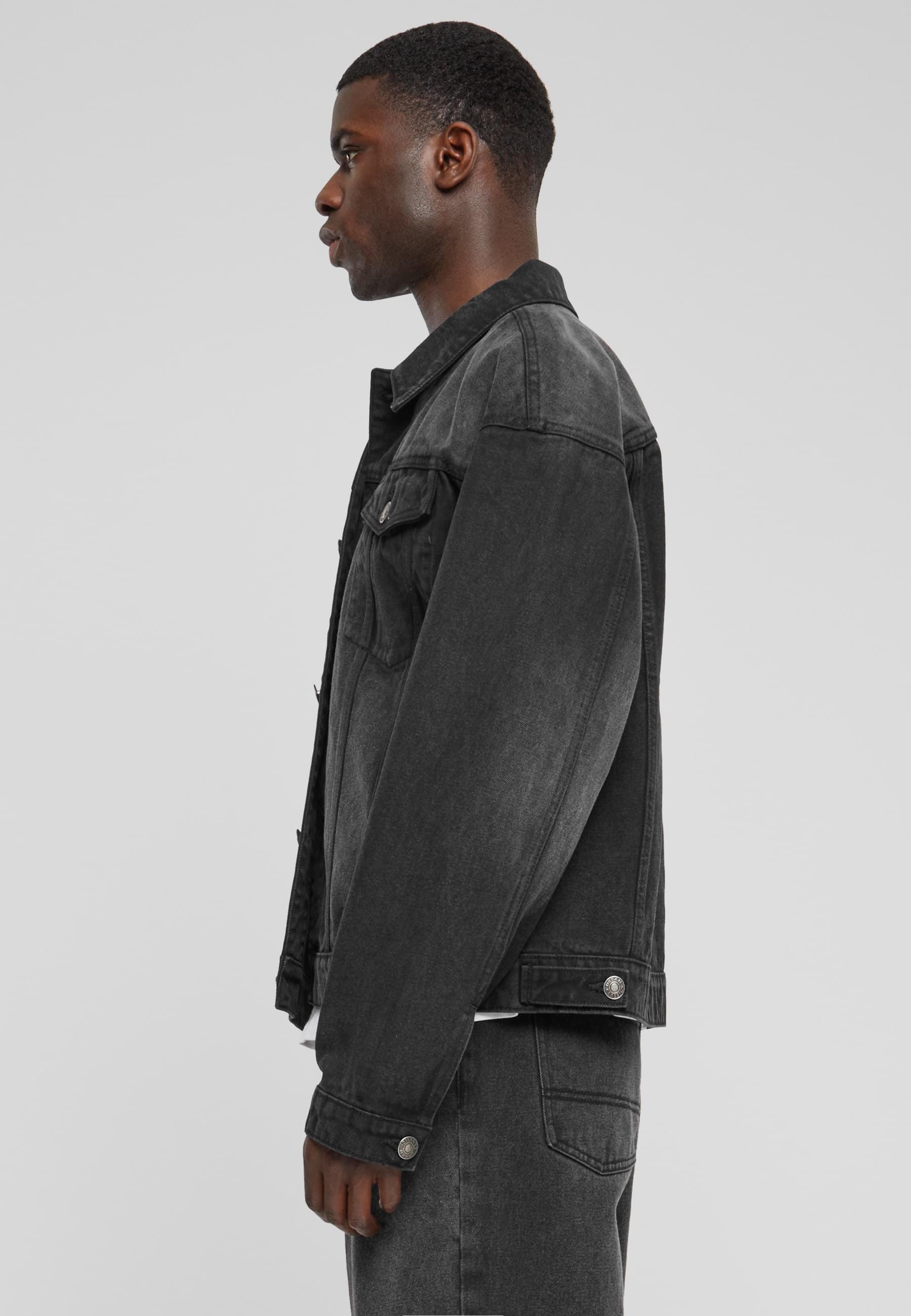 URBAN CLASSICS Jeansjacke »Urban Classics Herren Heavy Ounce Boxy Denim Jacket«, (1 St.), ohne Kapuze
