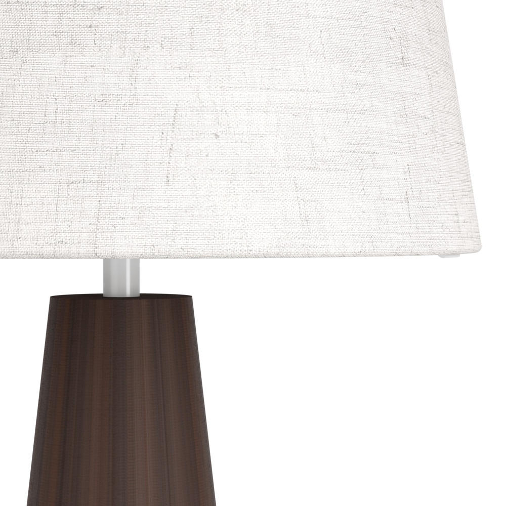EGLO LED Tischleuchte »PATEMSICO« E27 1 Stk. Tischlampe, Lampe, Wohnzimmer, braun Textil natur  H:41 Ø 25 cm