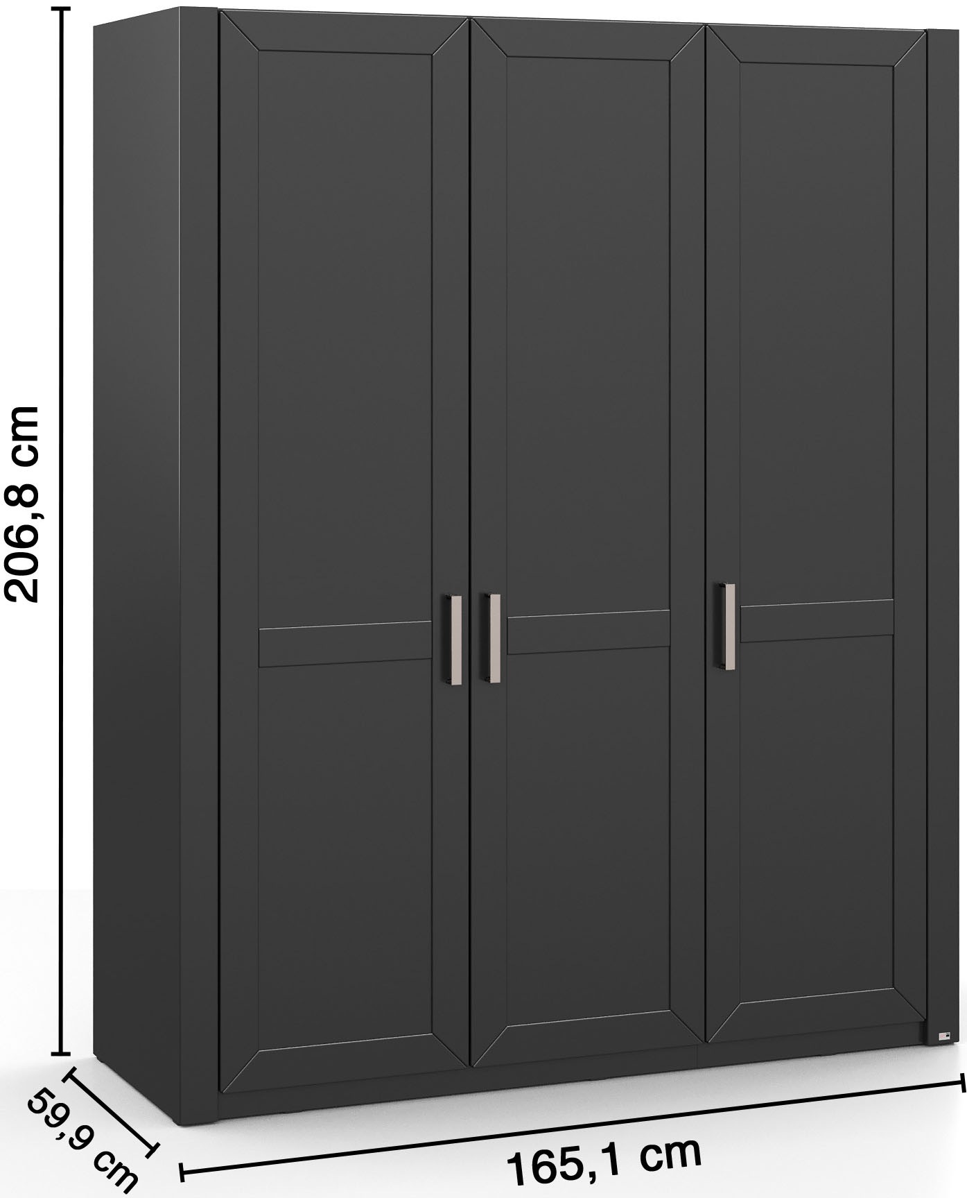 set one by Musterring Kleiderschrank »York Schlafen«, (1 St.), mit Holztüren, zwei Farben,verschiedene Breiten, Höhe 207 x T 60 cm