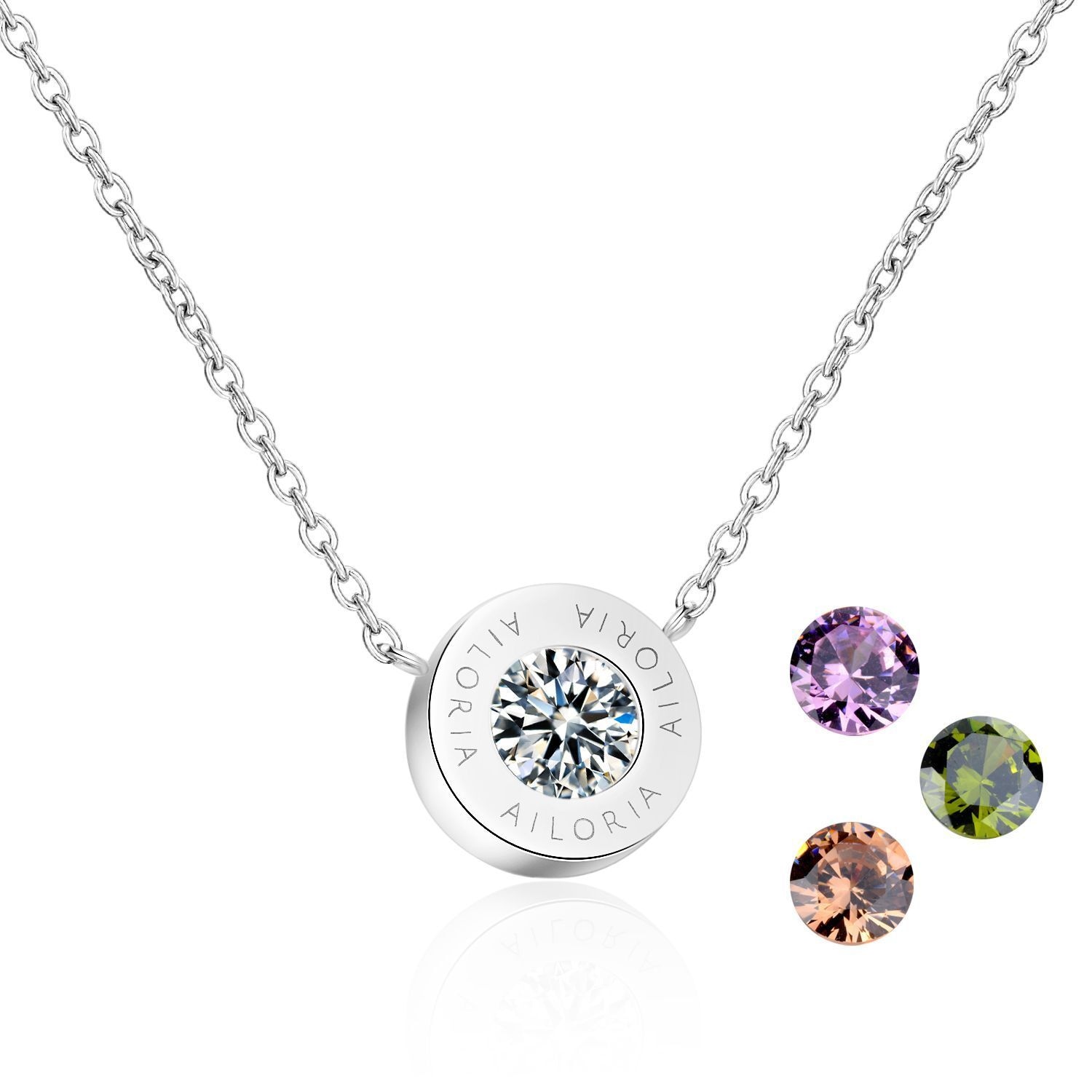 AILORIA Damen Edelstahlkette "Halskette AGNÈS", silber, Halsketten