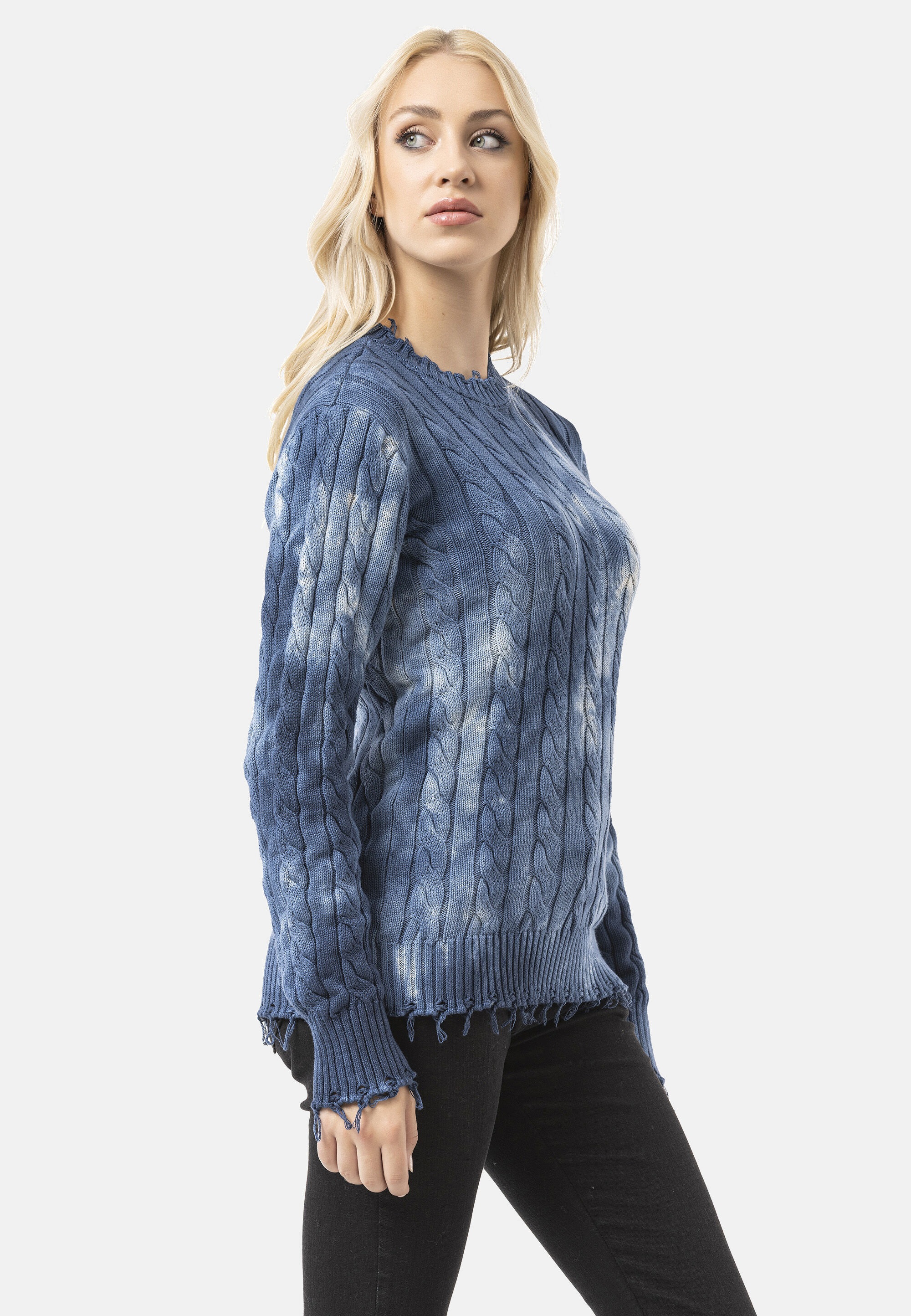 Cipo & Baxx Strickpullover »WP268« 1 Tie-Dye Optik