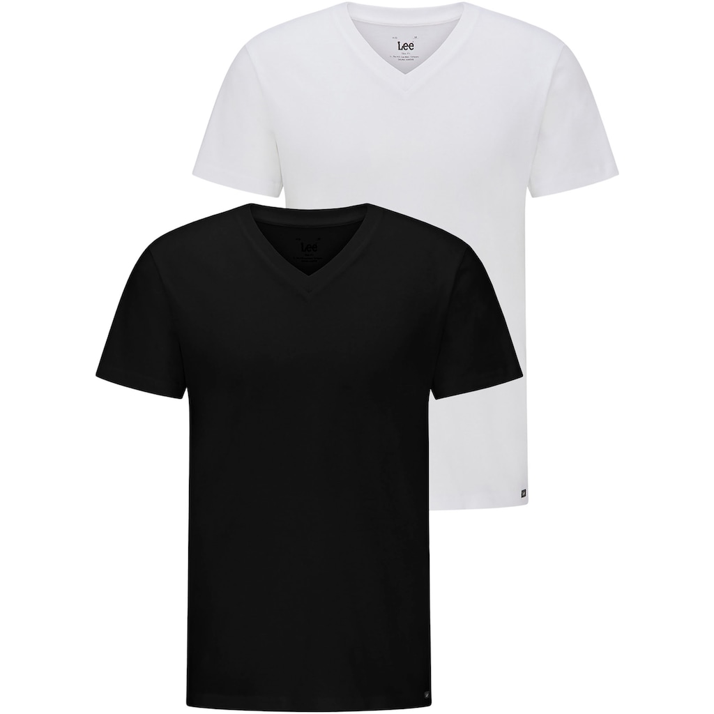 Lee® V-Shirt, (Packung, 2er-Pack)