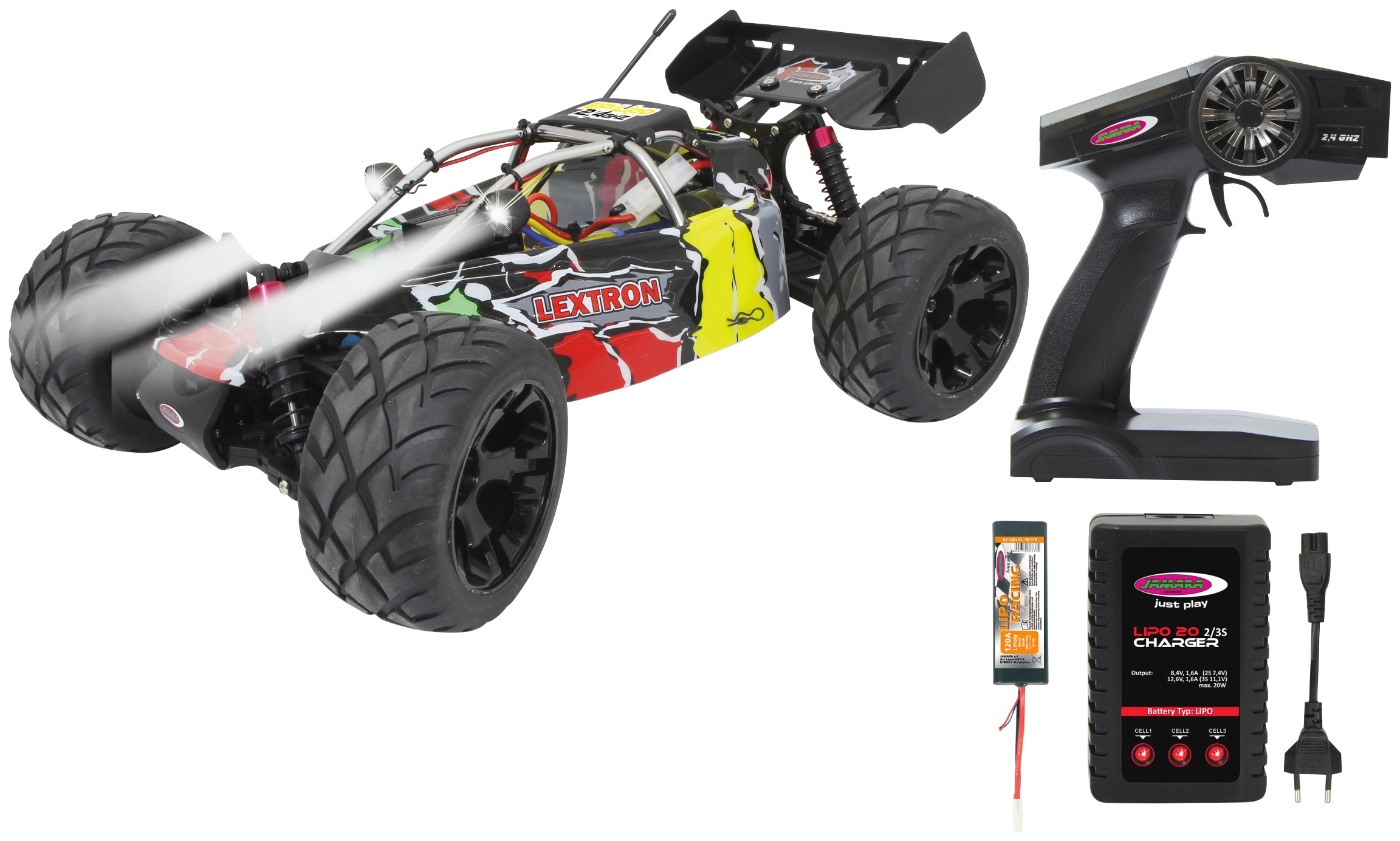 RC-Monstertruck »Lextron Desertbuggy 4WD«, 1:10, 2,4 GHz, mit LED